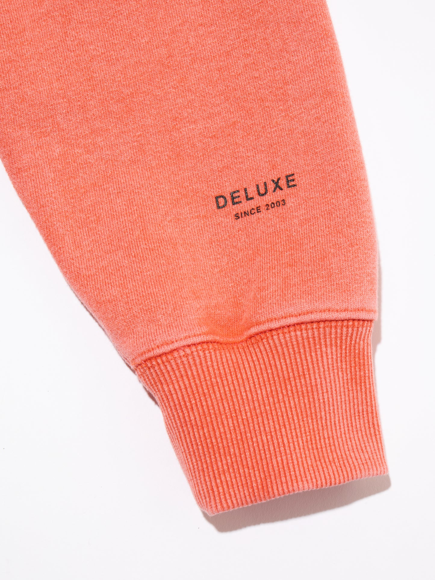DELUXE x THE Warriors Embroidery CREW ORANGE