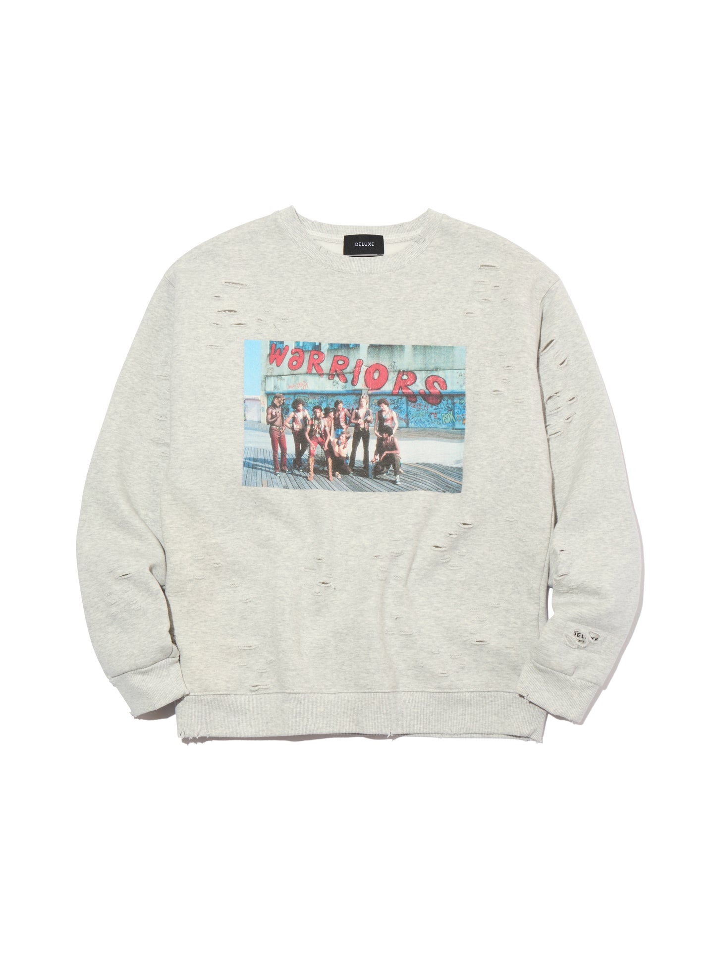DELUXE x THE Warriors Photo CREW GRAY
