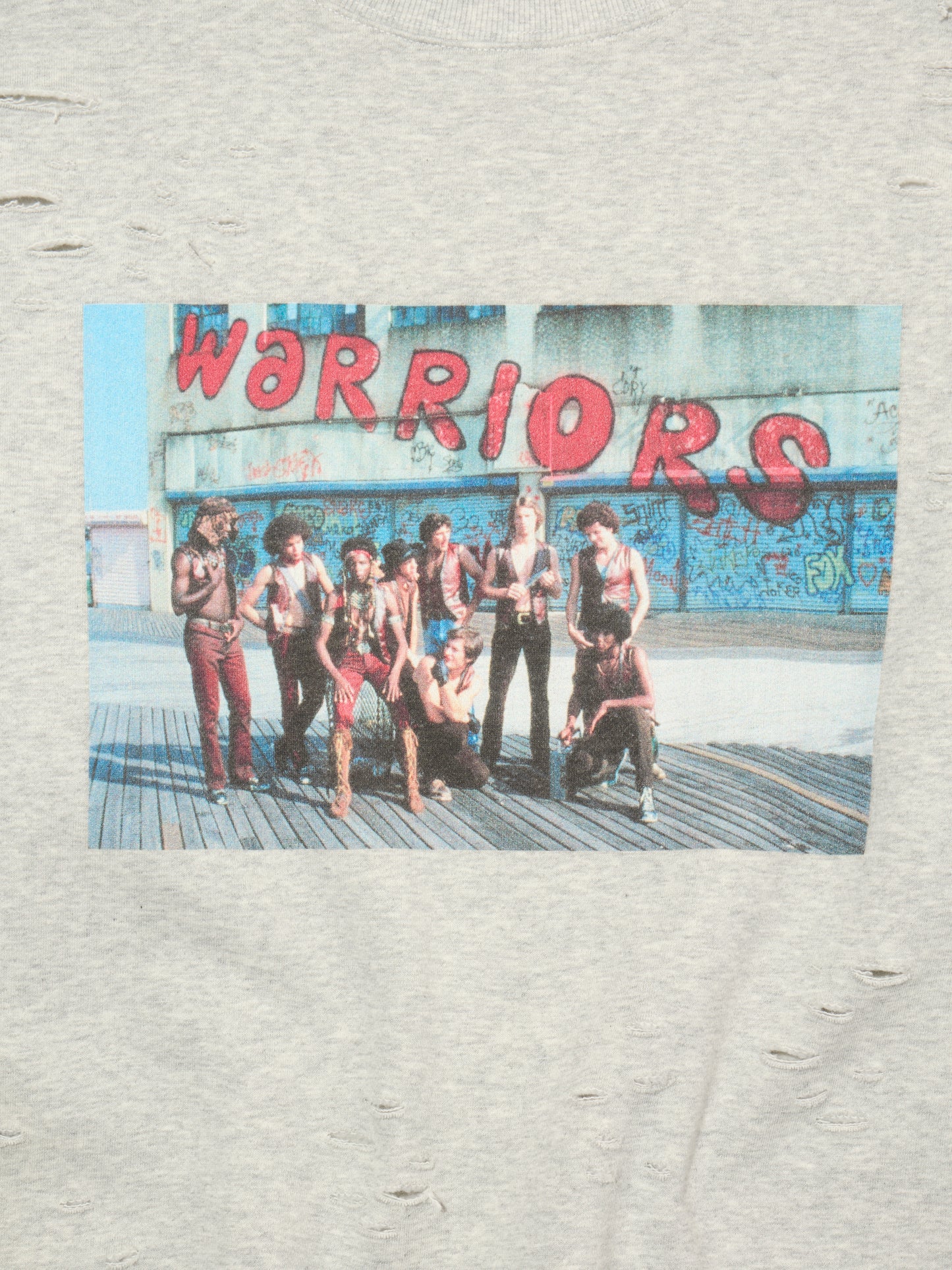 DELUXE x THE Warriors Photo CREW GRAY