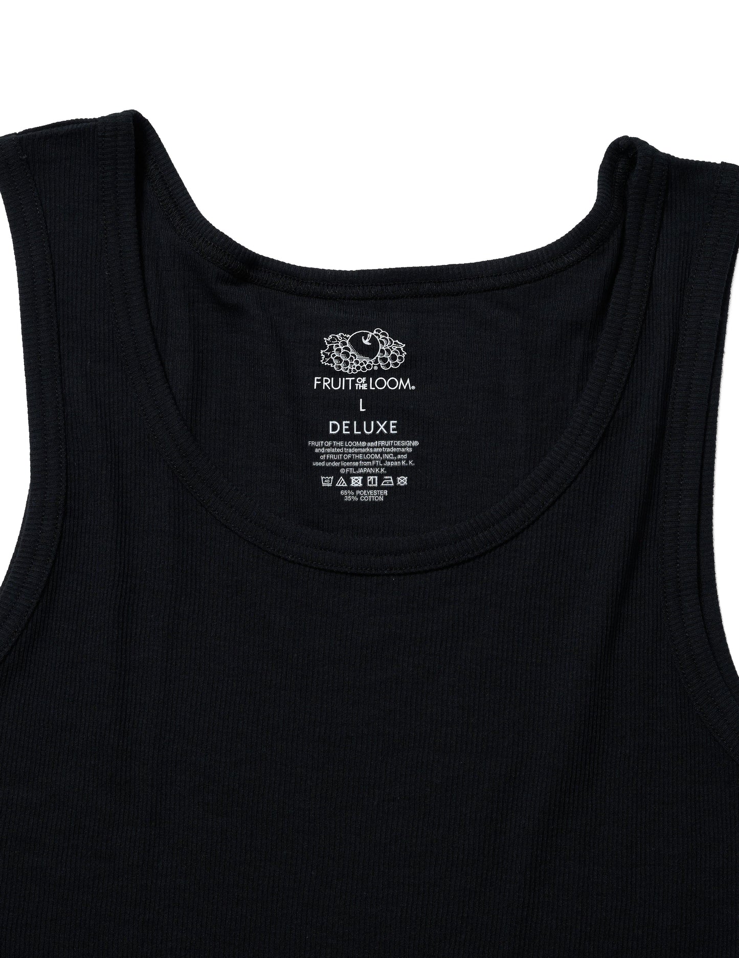 DELUXE x FRUIT OF THE LOOM PACK TANK BLACK