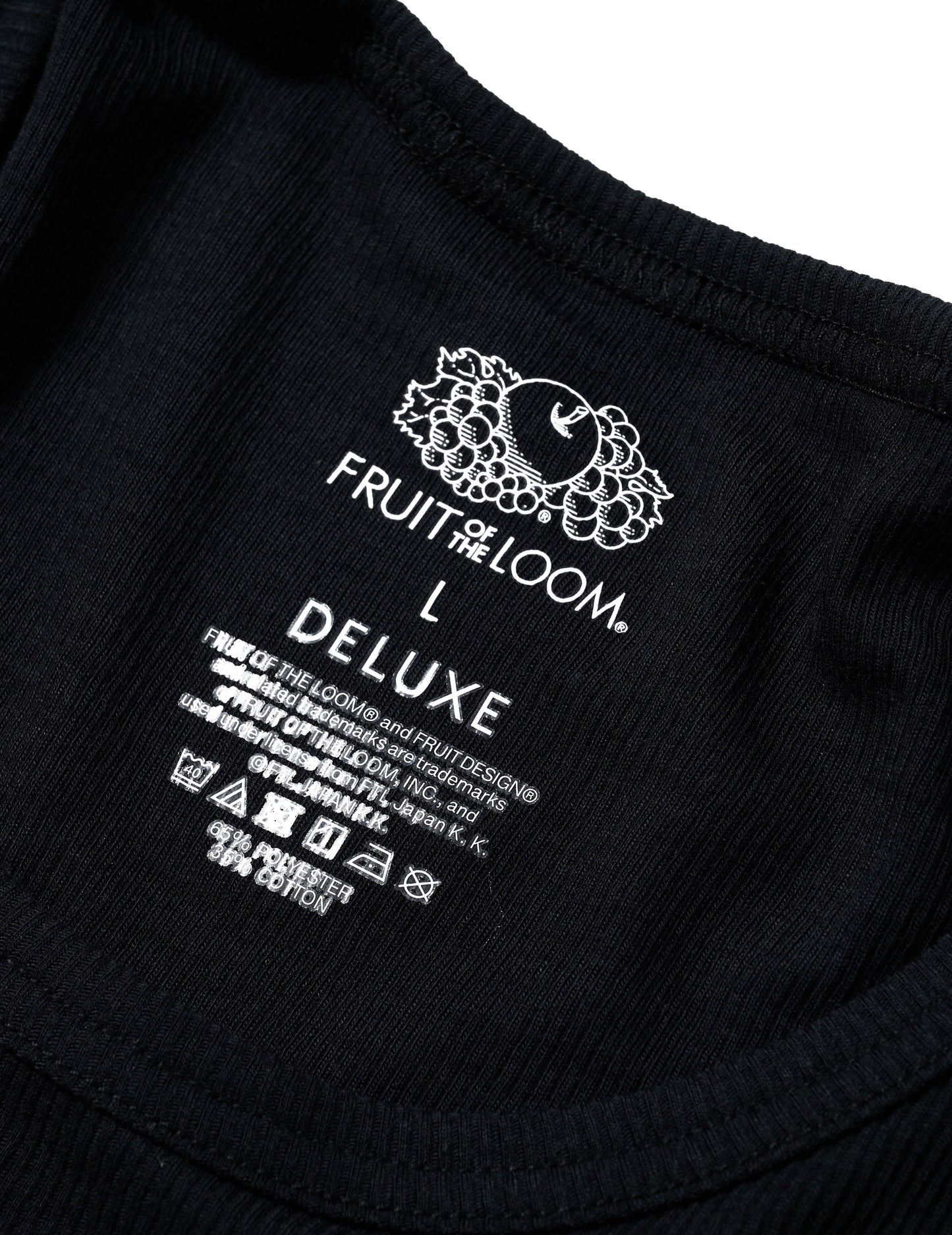 DELUXE x FRUIT OF THE LOOM PACK TANK BLACK