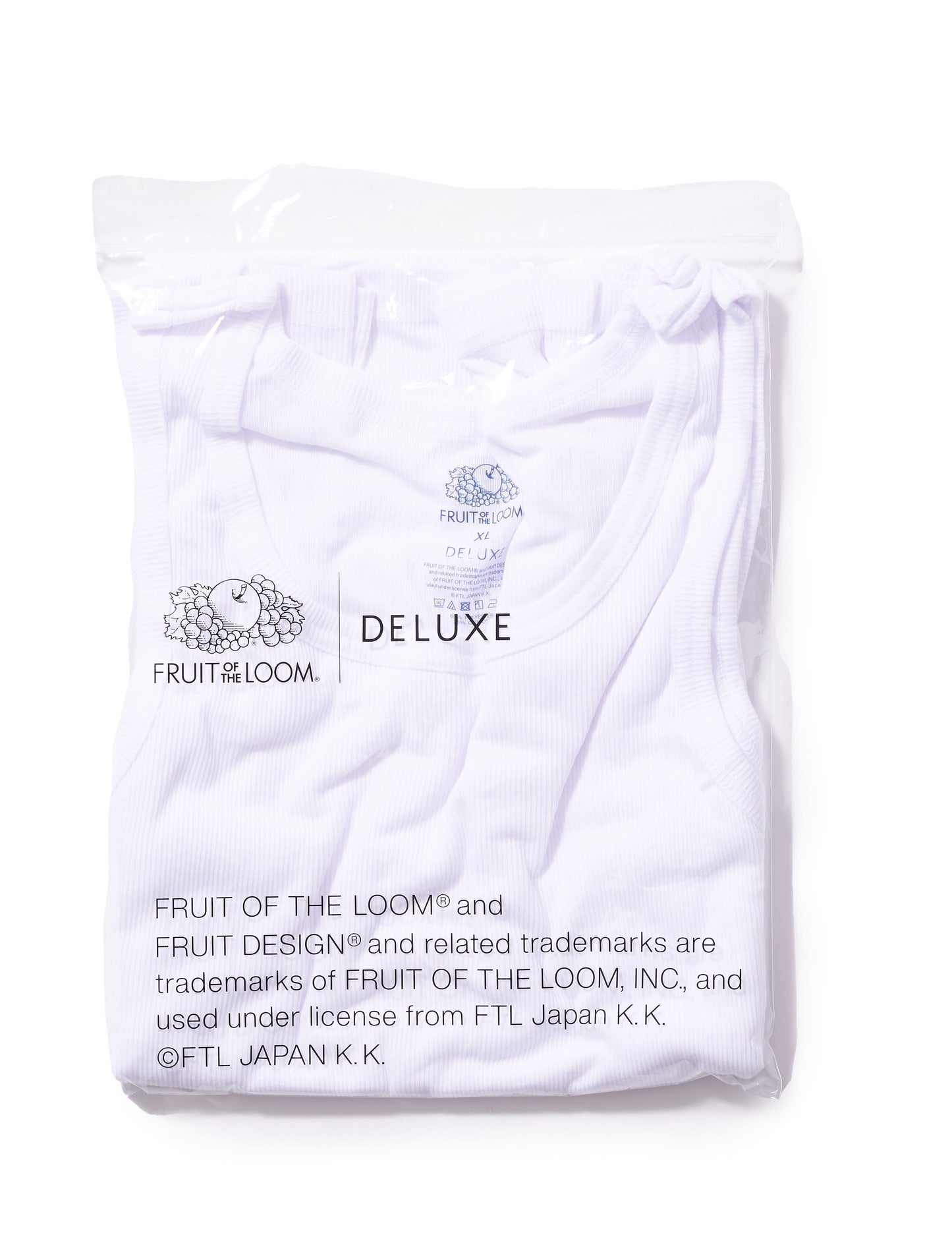DELUXE x FRUIT OF THE LOOM PACK TANK WHITE