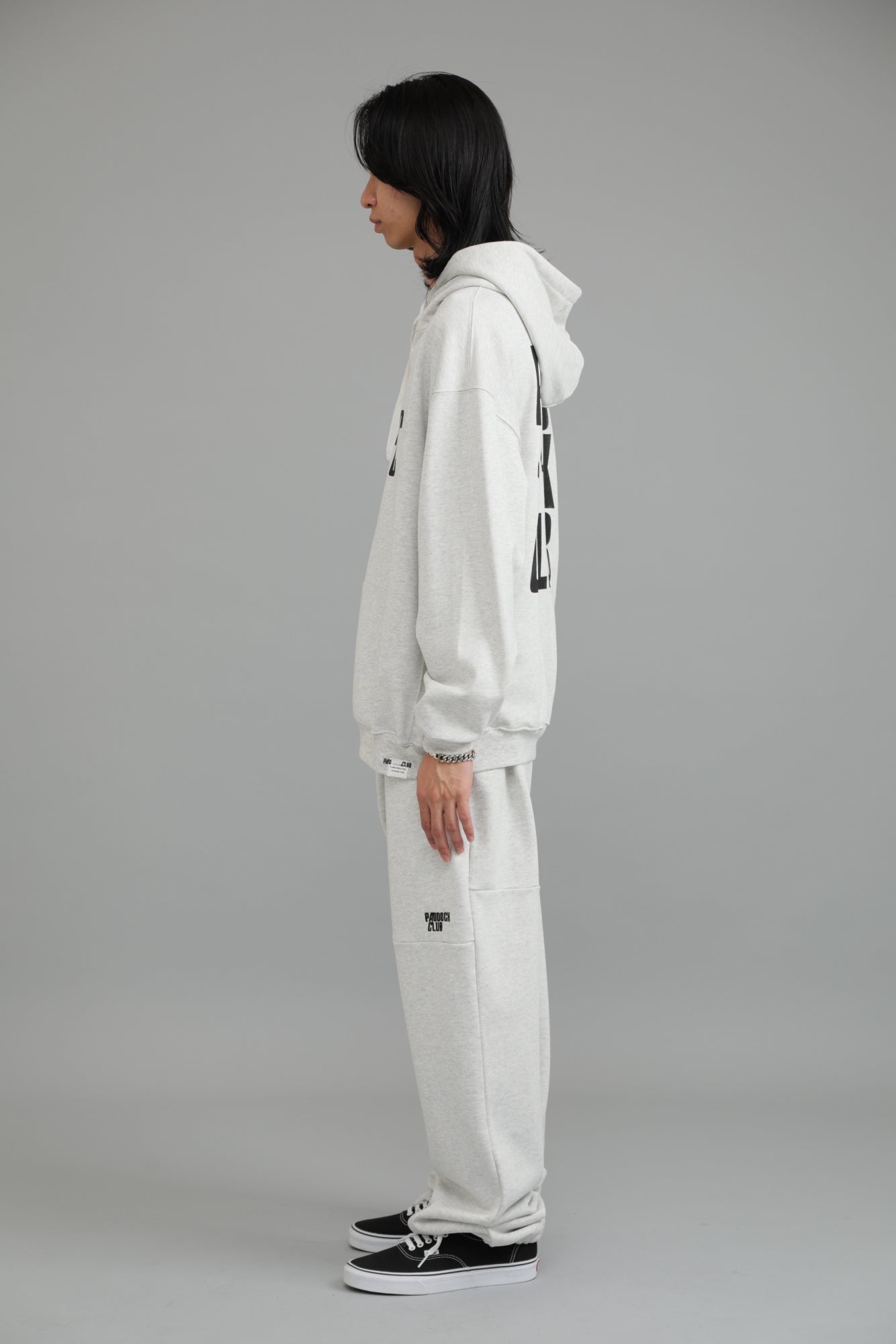 PC EMBLEM HOODY GRAY