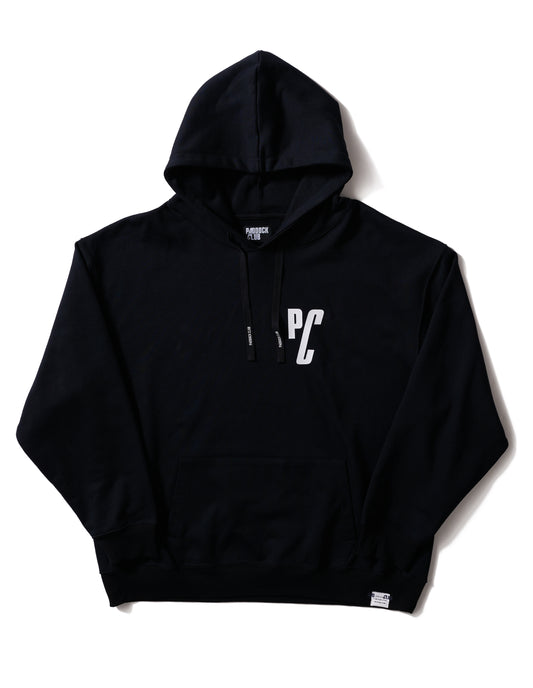 PC EMBLEM HOODY BLACK