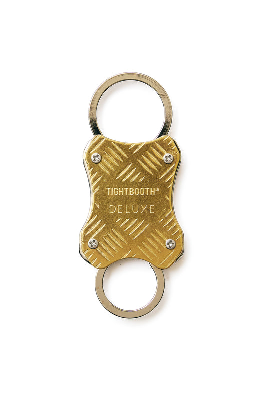 DELUXE x TIGHTBOOTH CHECKER PLATE CARABINER GOLD