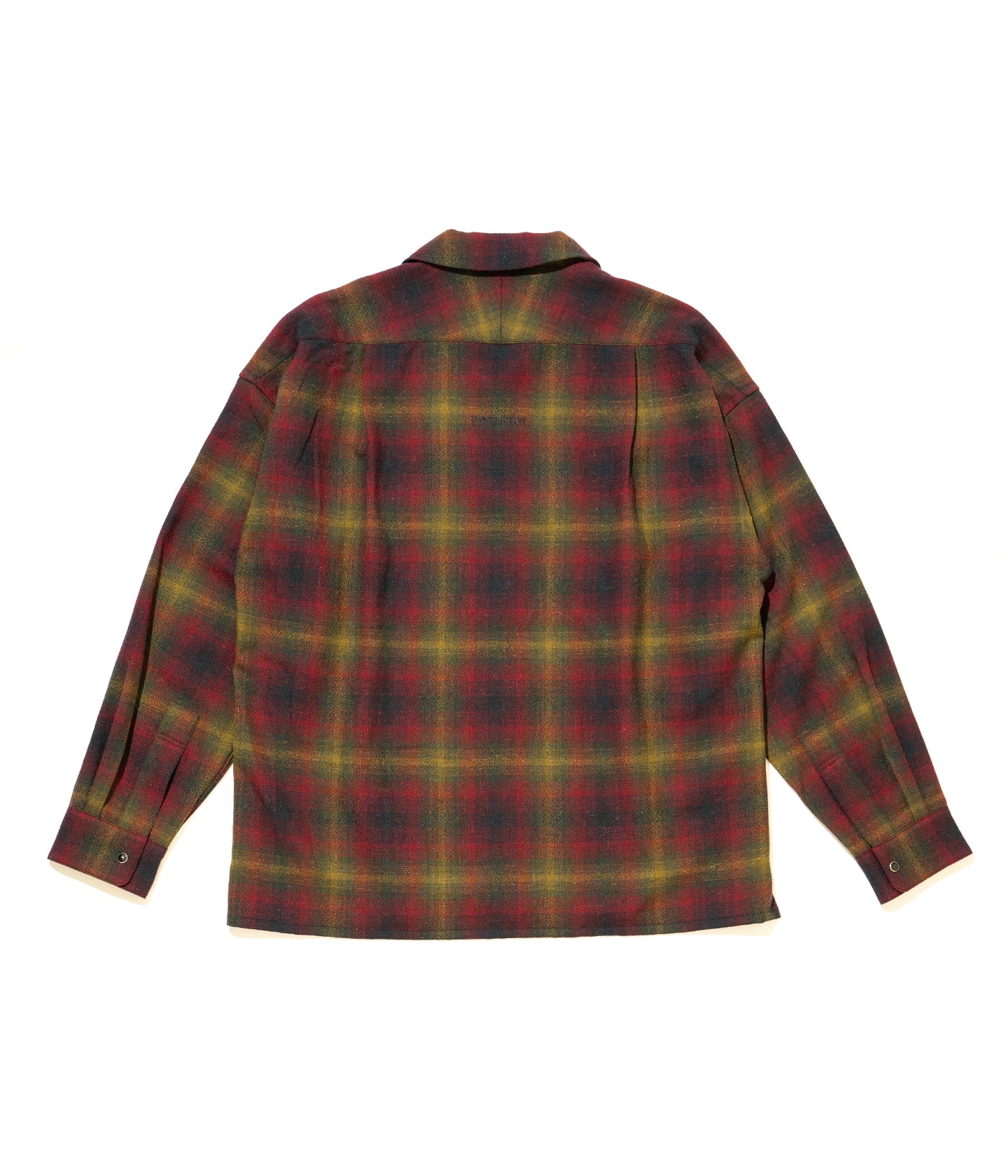 DELUXE x PENDLETON CHECKED SHIRTS RED x GREEN