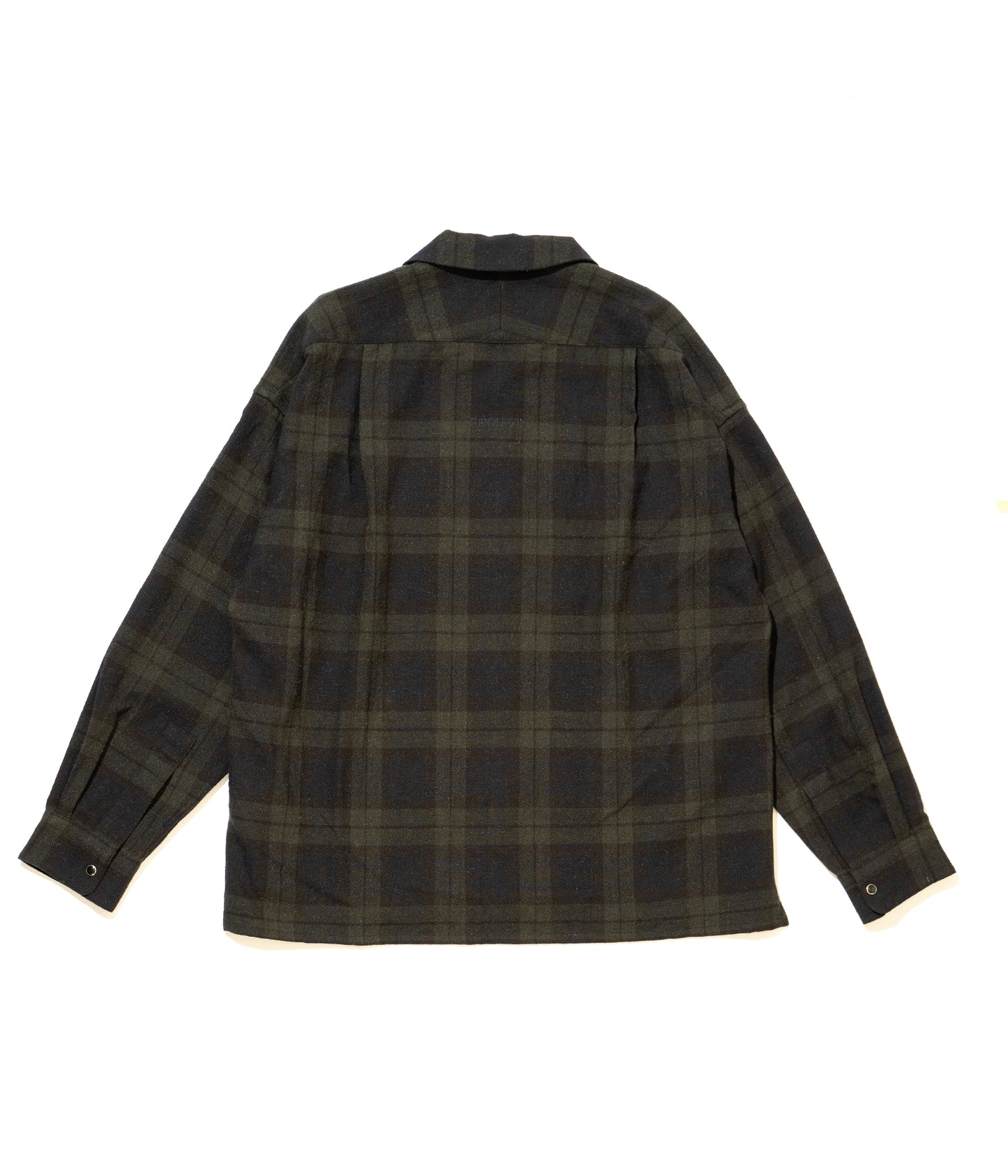 DELUXE x PENDLETON CHECKED SHIRTS BLACK x GREEN