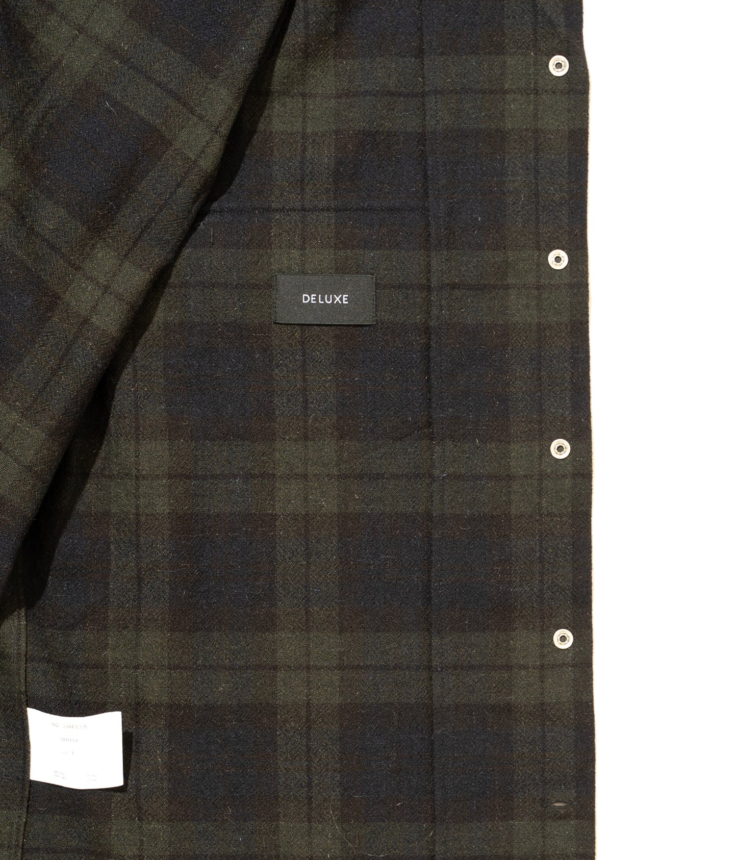 DELUXE x PENDLETON CHECKED SHIRTS BLACK x GREEN