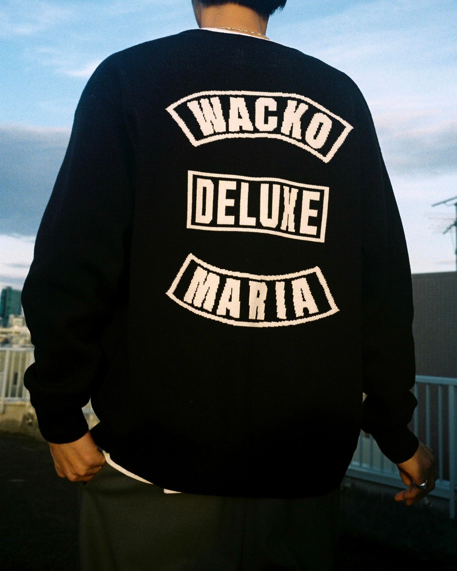 WACKO MARIA x DELUXE CARDIGAN BLACK