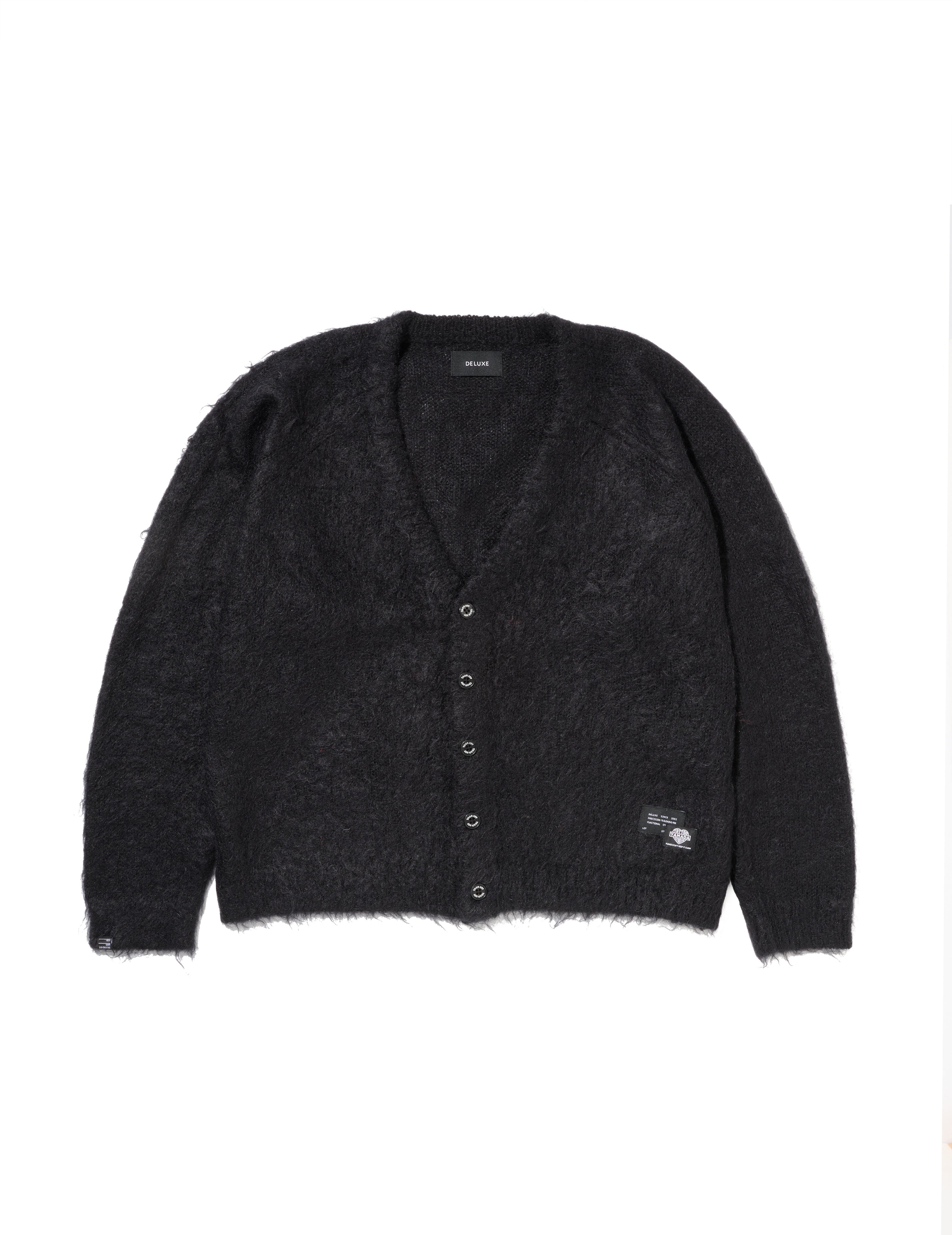 DELUXE モヘアカーディガン S ブラック 山田レン　TSY DELUXE モヘアカーディガン 山田レン カーディガン - メルカリ