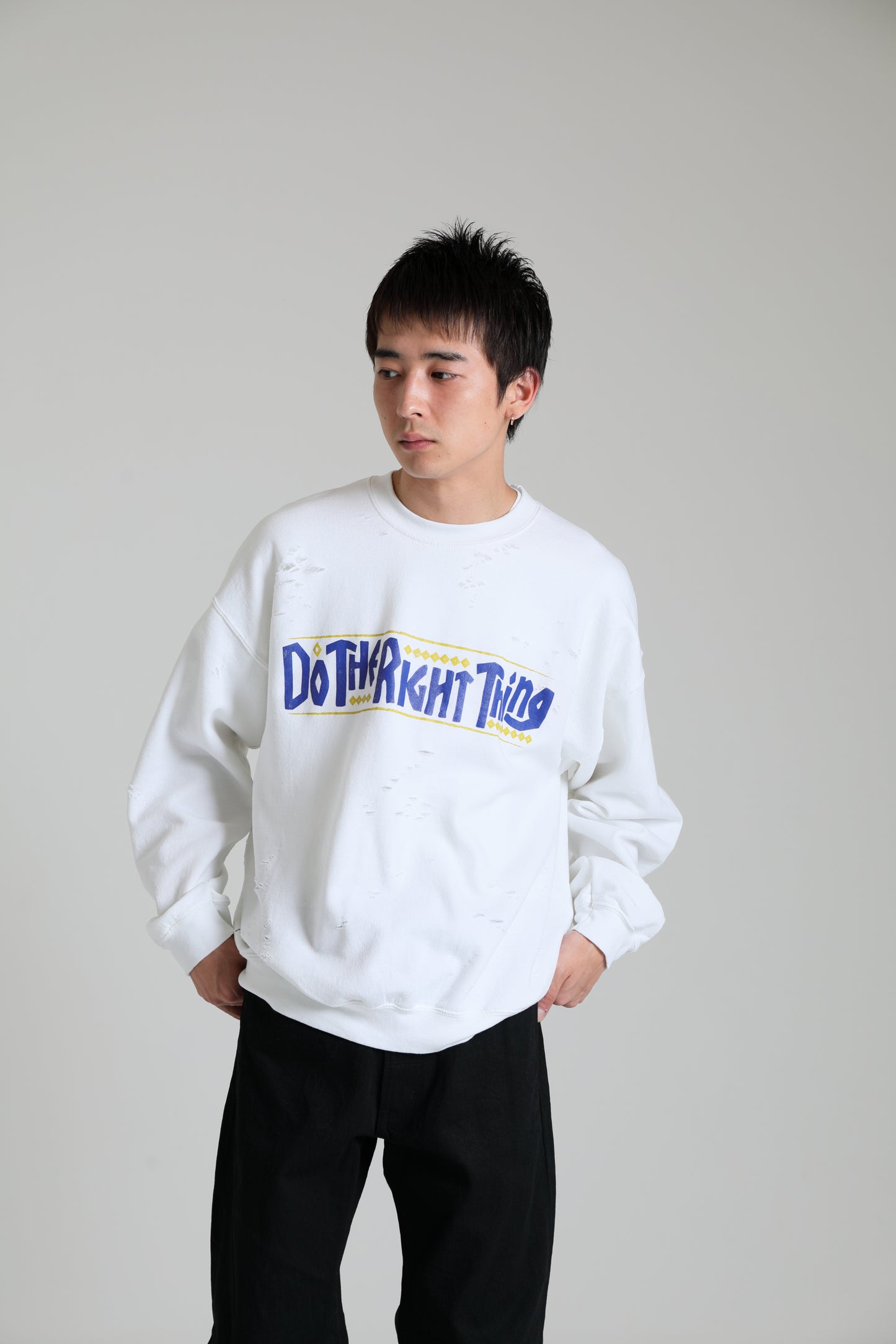 Do the right thing x DELUXE CREW WHITE