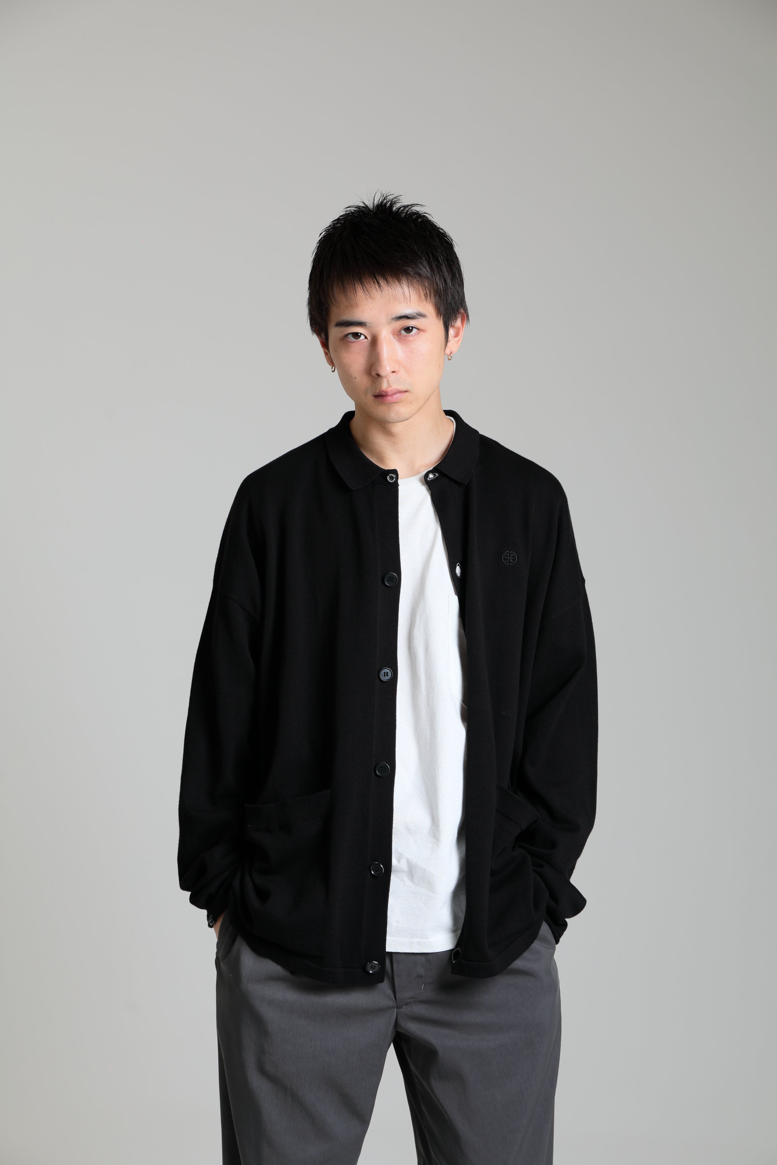 Evisen x DELUXE Evisen x DELUXE ZENAKU DELUXE KNIT SHIRTS BLACK