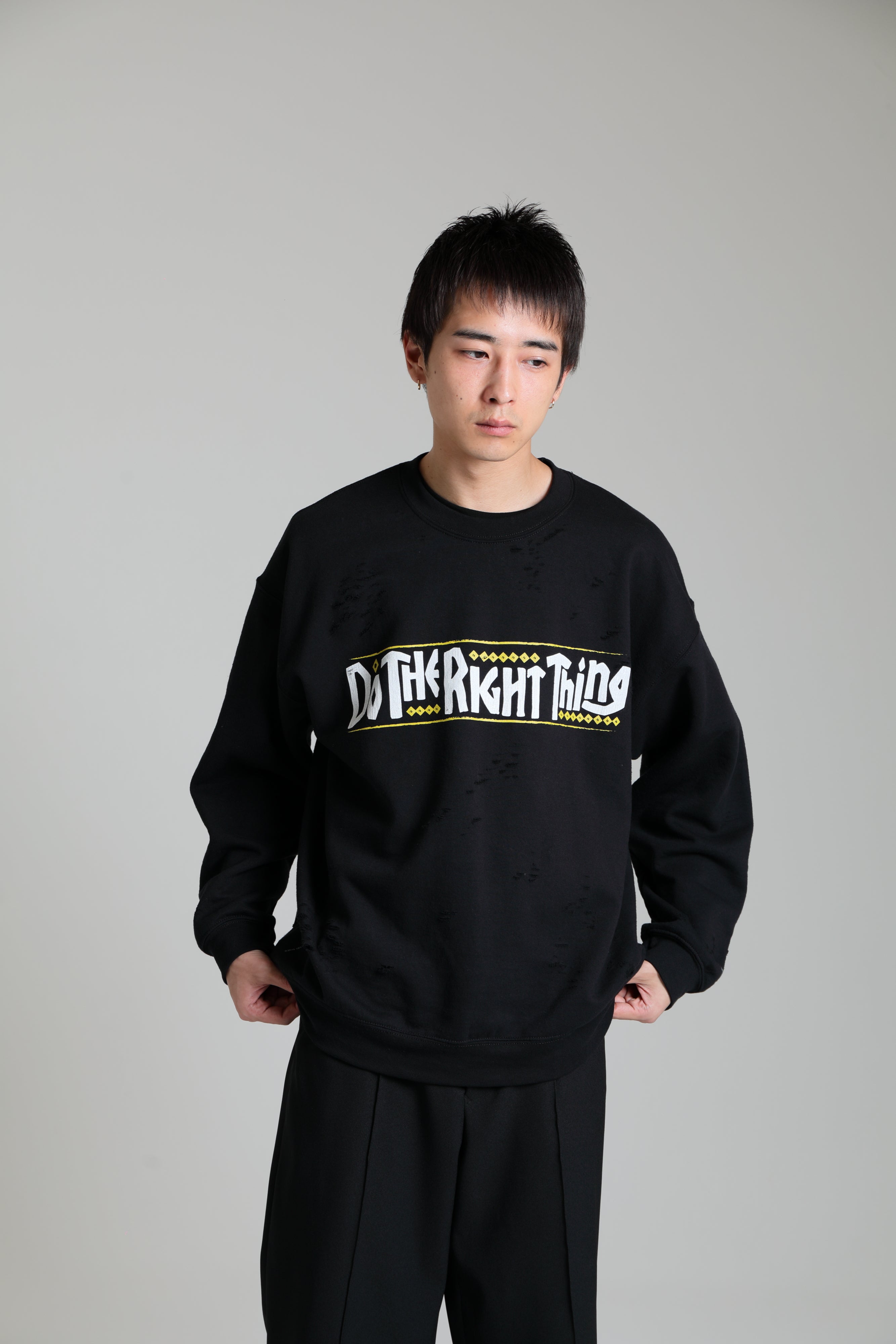 Do the right thing x DELUXE CREW BLACK