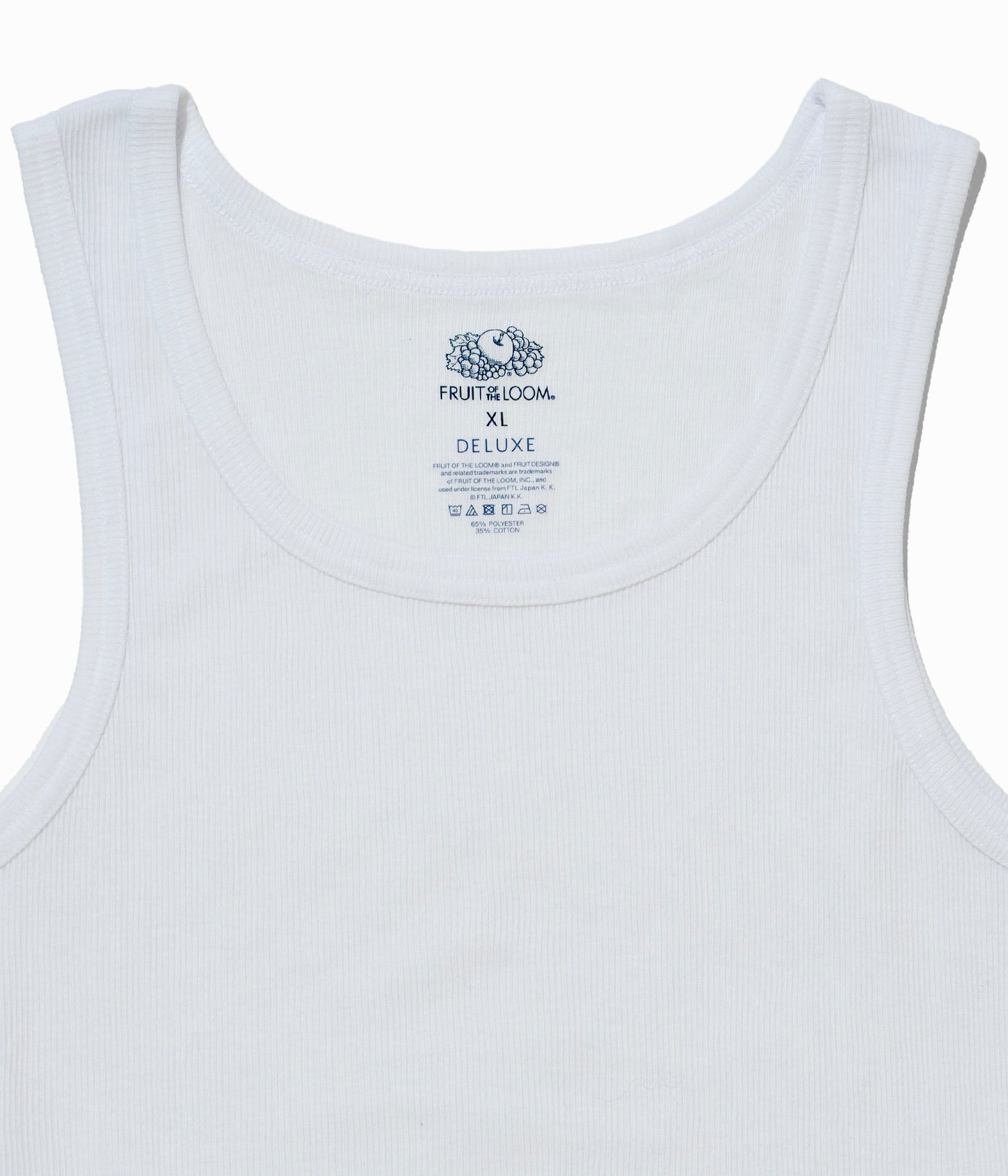 DELUXE x FRUIT OF THE LOOM PACK TANK WHITE