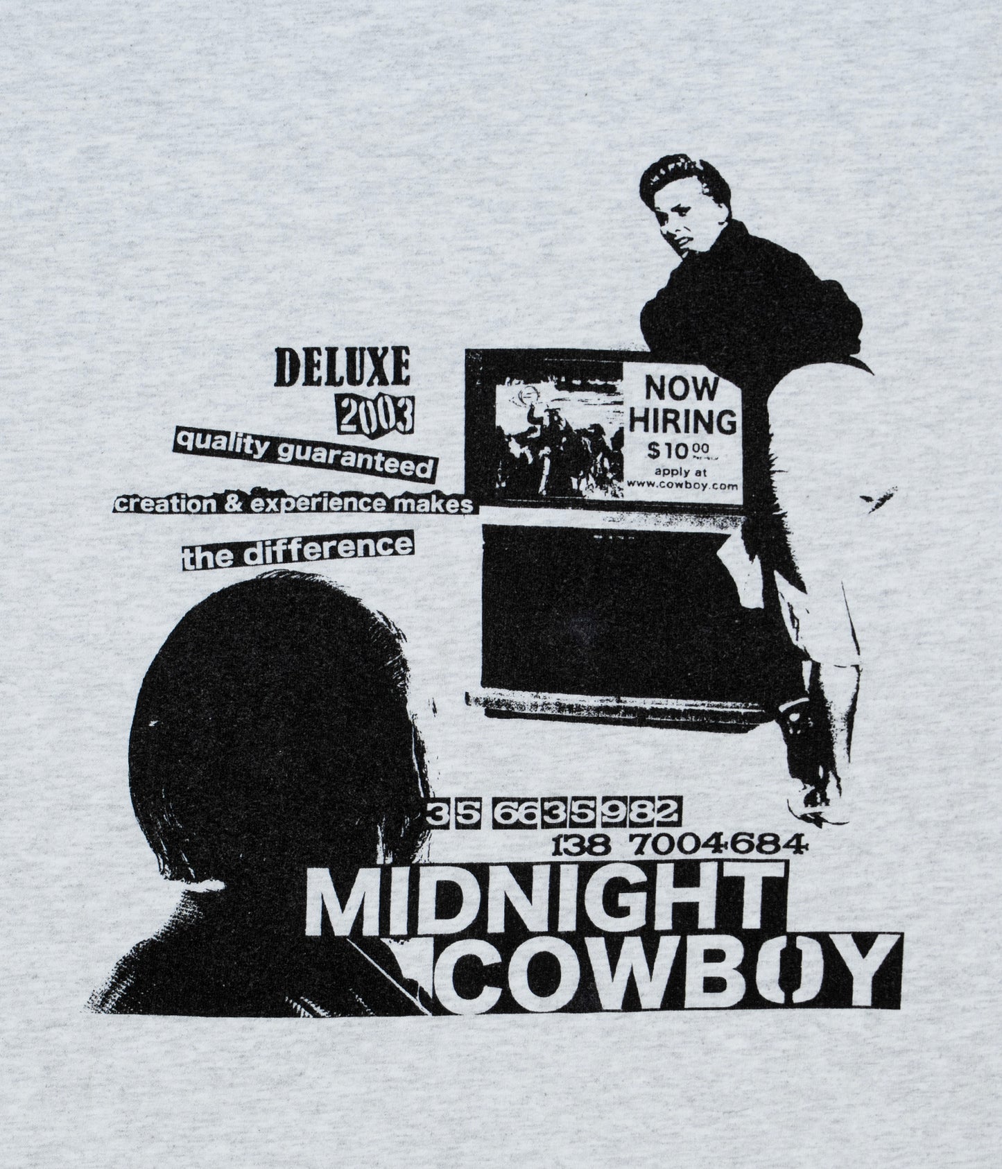 MIDNIGHT COWBOY TEE GRAY