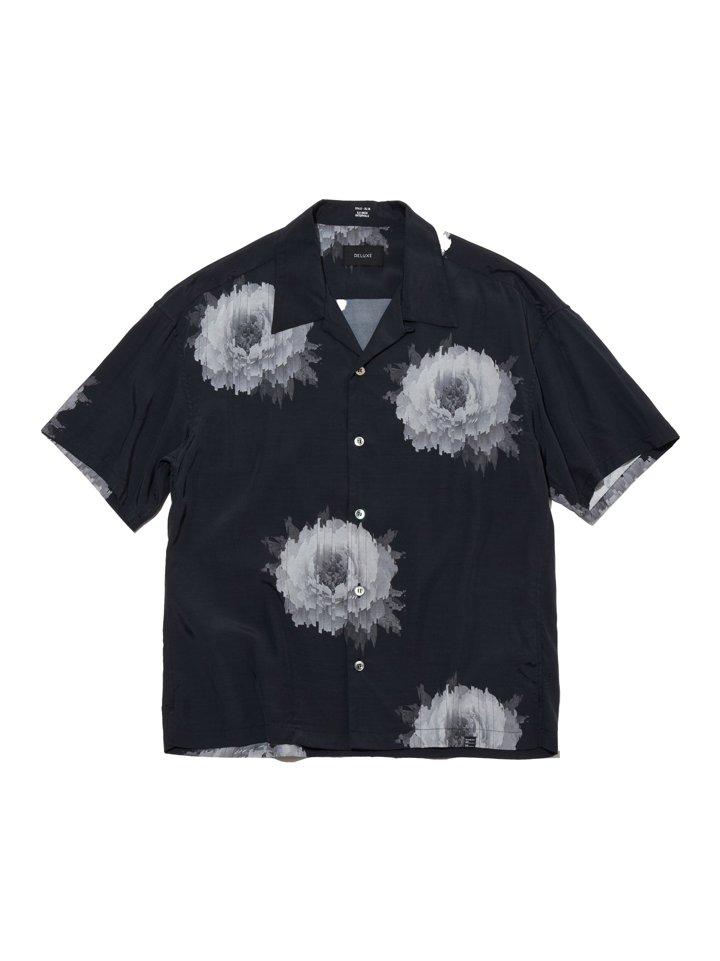 DELUXE x Kosuke Kawamura Flower shirts BLACK