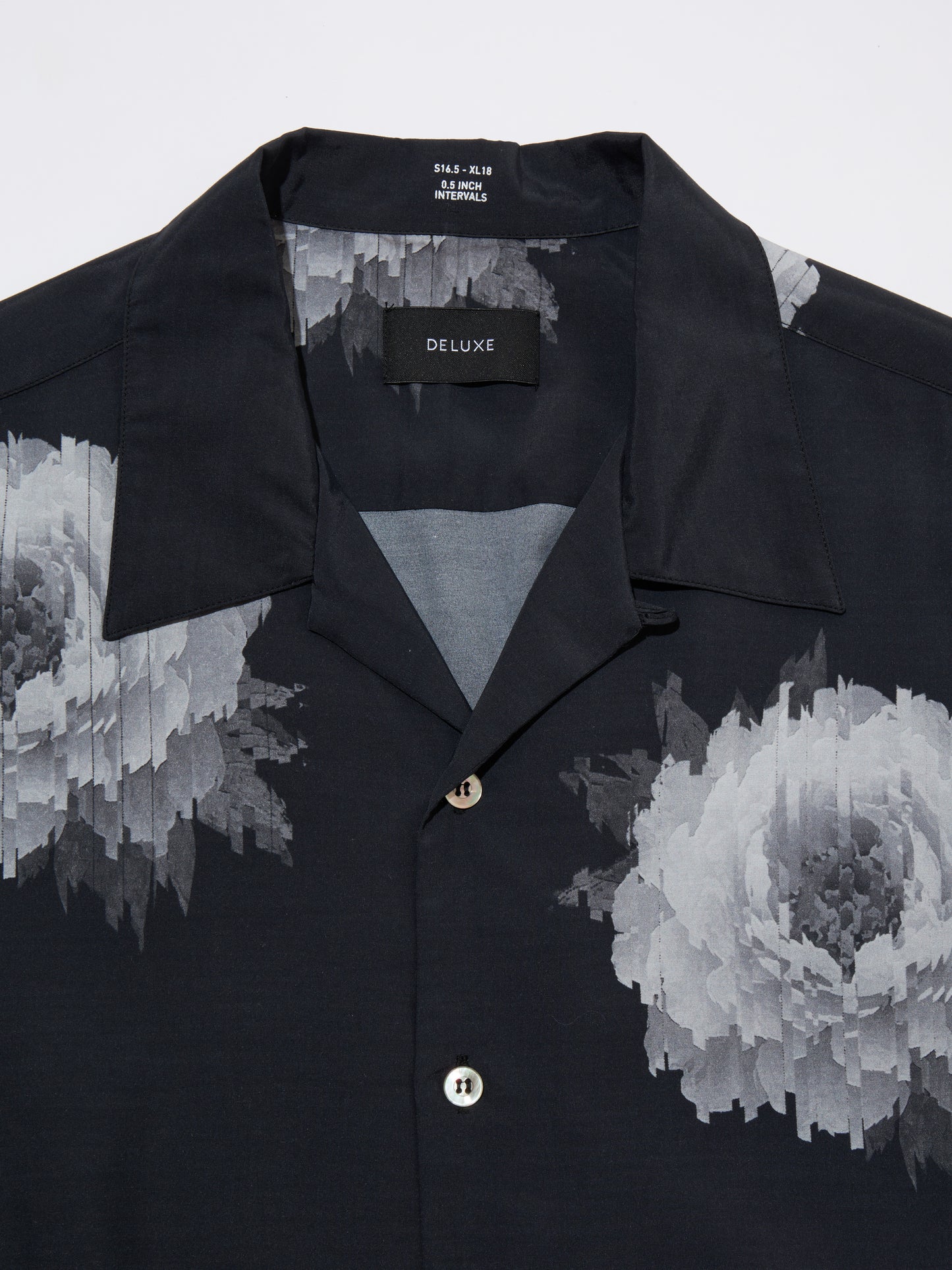 DELUXE x Kosuke Kawamura Flower shirts BLACK