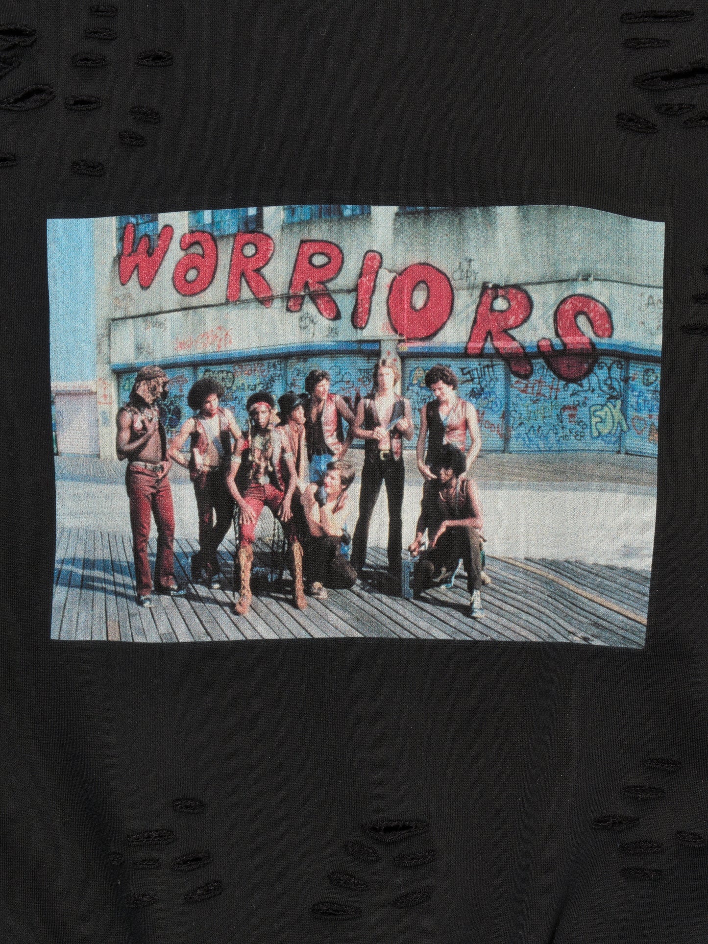 DELUXE x THE Warriors Photo CREW BLACK