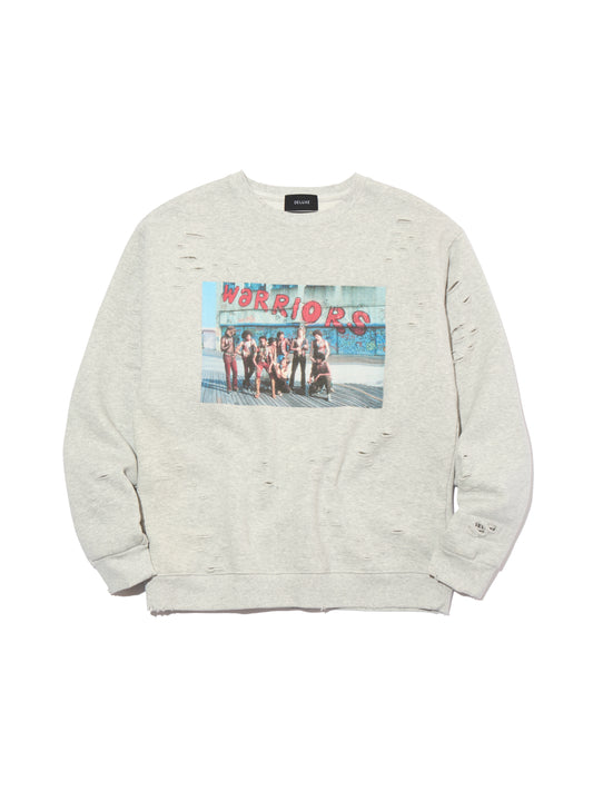 DELUXE x THE Warriors Photo CREW GRAY
