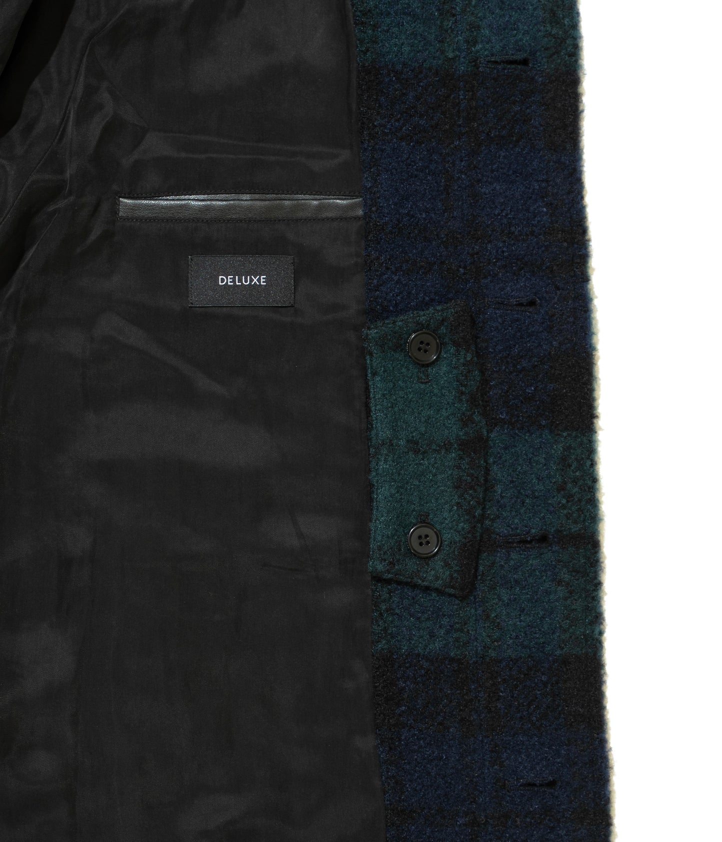 DELUXE x PENDLETON COAT BLACK x GREEN