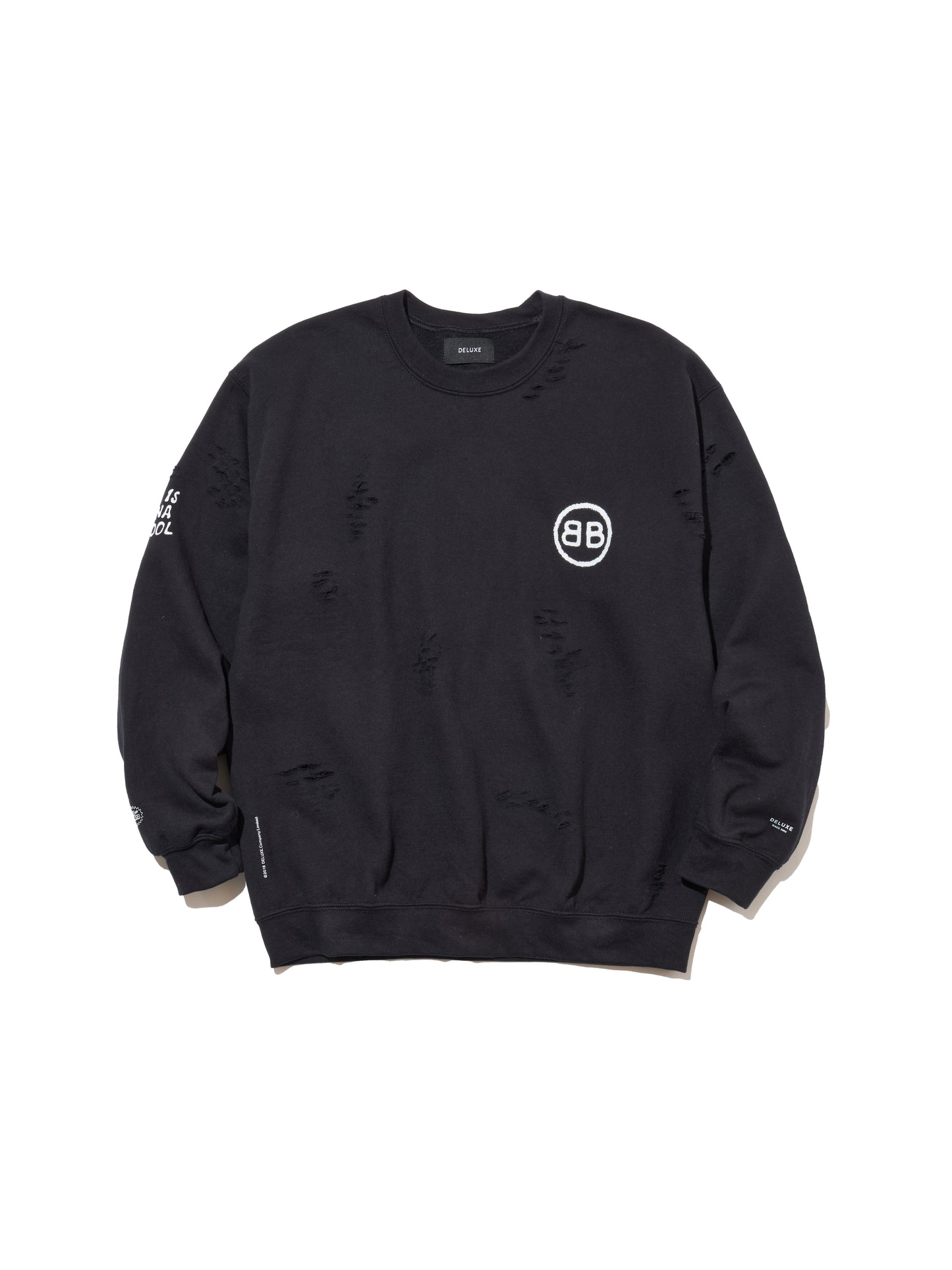 DELUXE x BEAVIS AND BUTT HEAD CREW BLACK