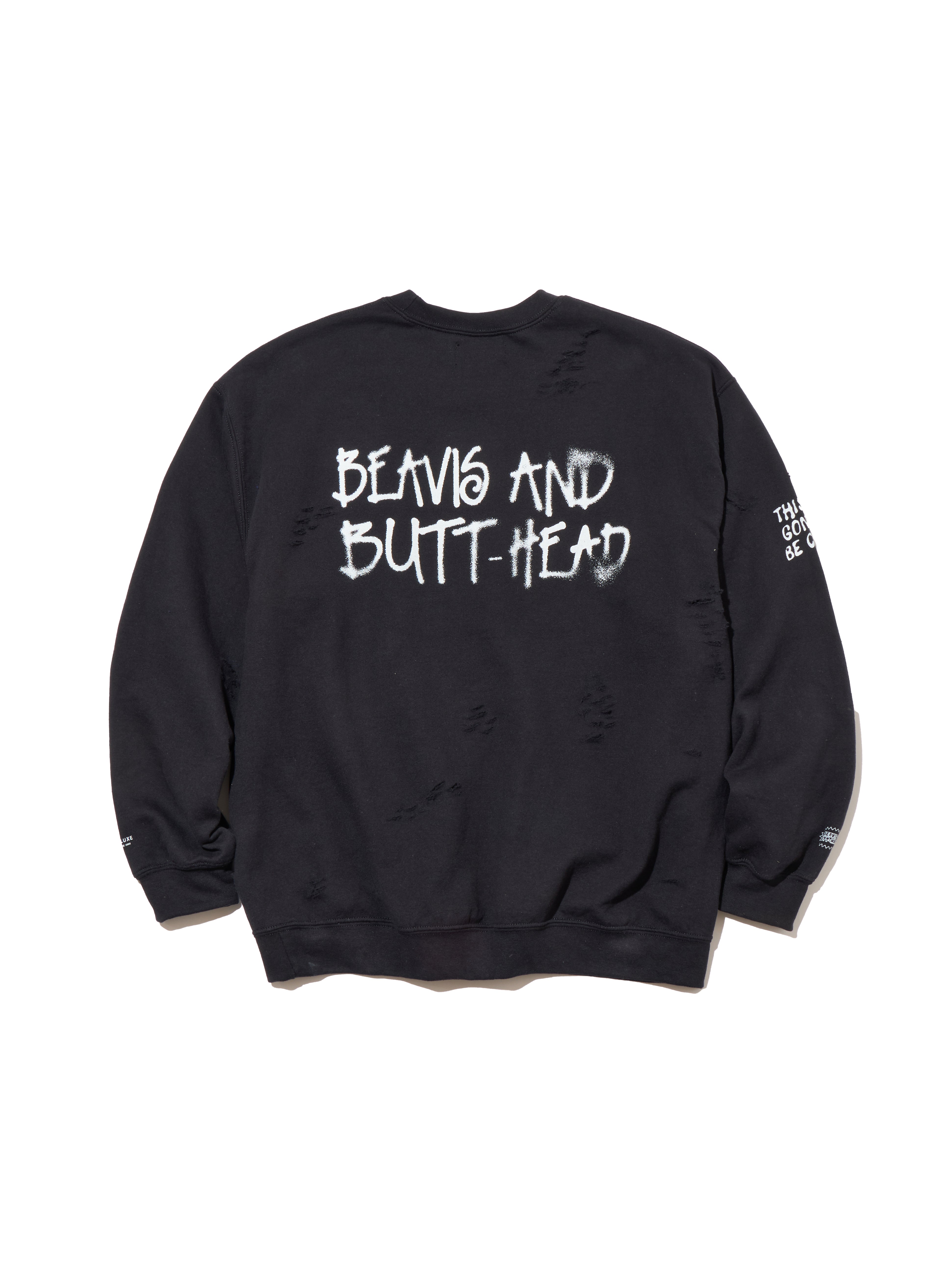 DELUXE x BEAVIS AND BUTT HEAD CREW BLACK – DELUXE2003
