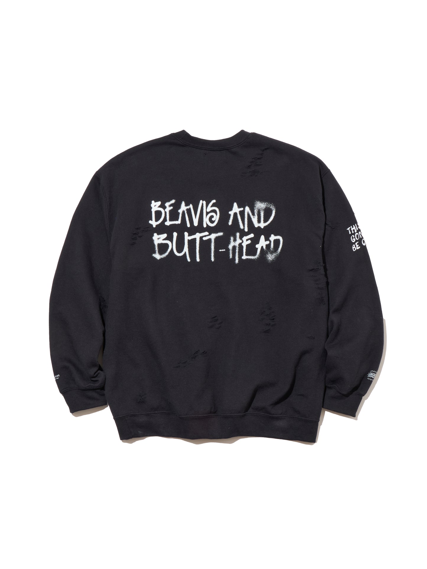 DELUXE x BEAVIS AND BUTT HEAD CREW BLACK