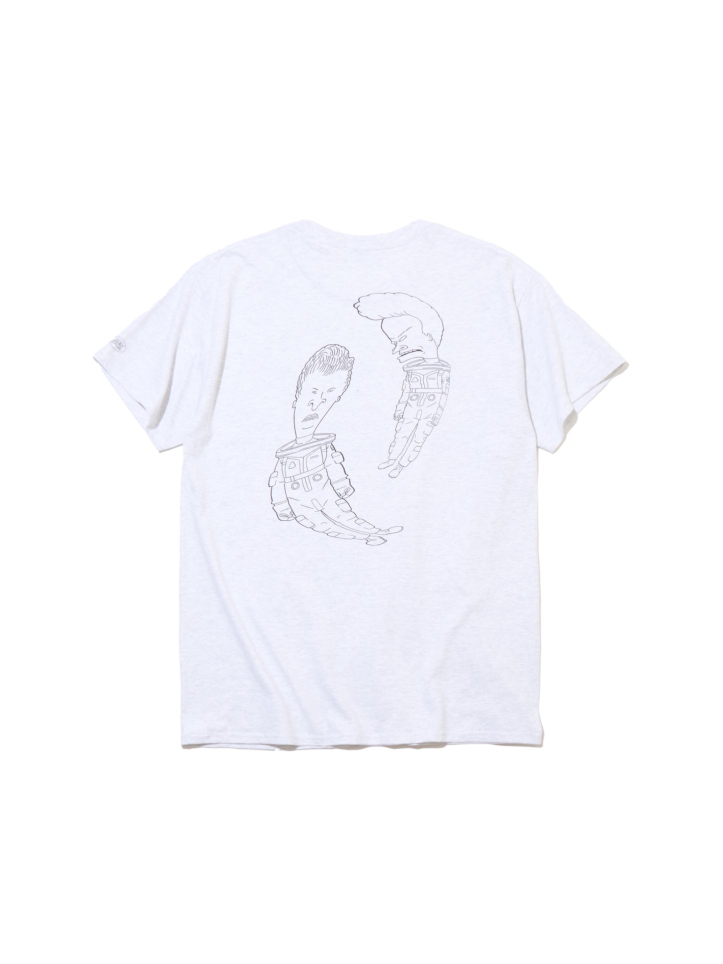 DELUXE x BEAVIS AND BUTT HEAD SPACE SUCK TEE GRAY