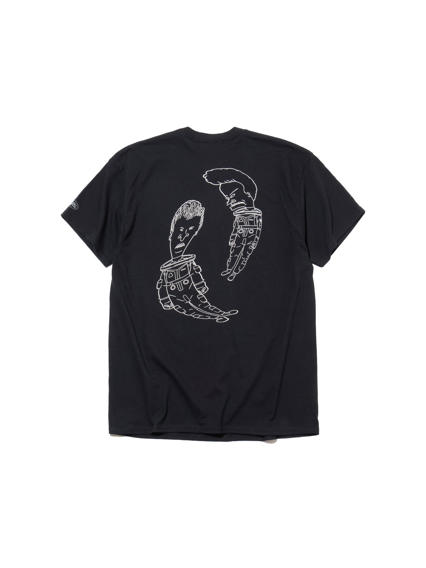 DELUXE x BEAVIS AND BUTT HEAD SPACE SUCK TEE BLACK