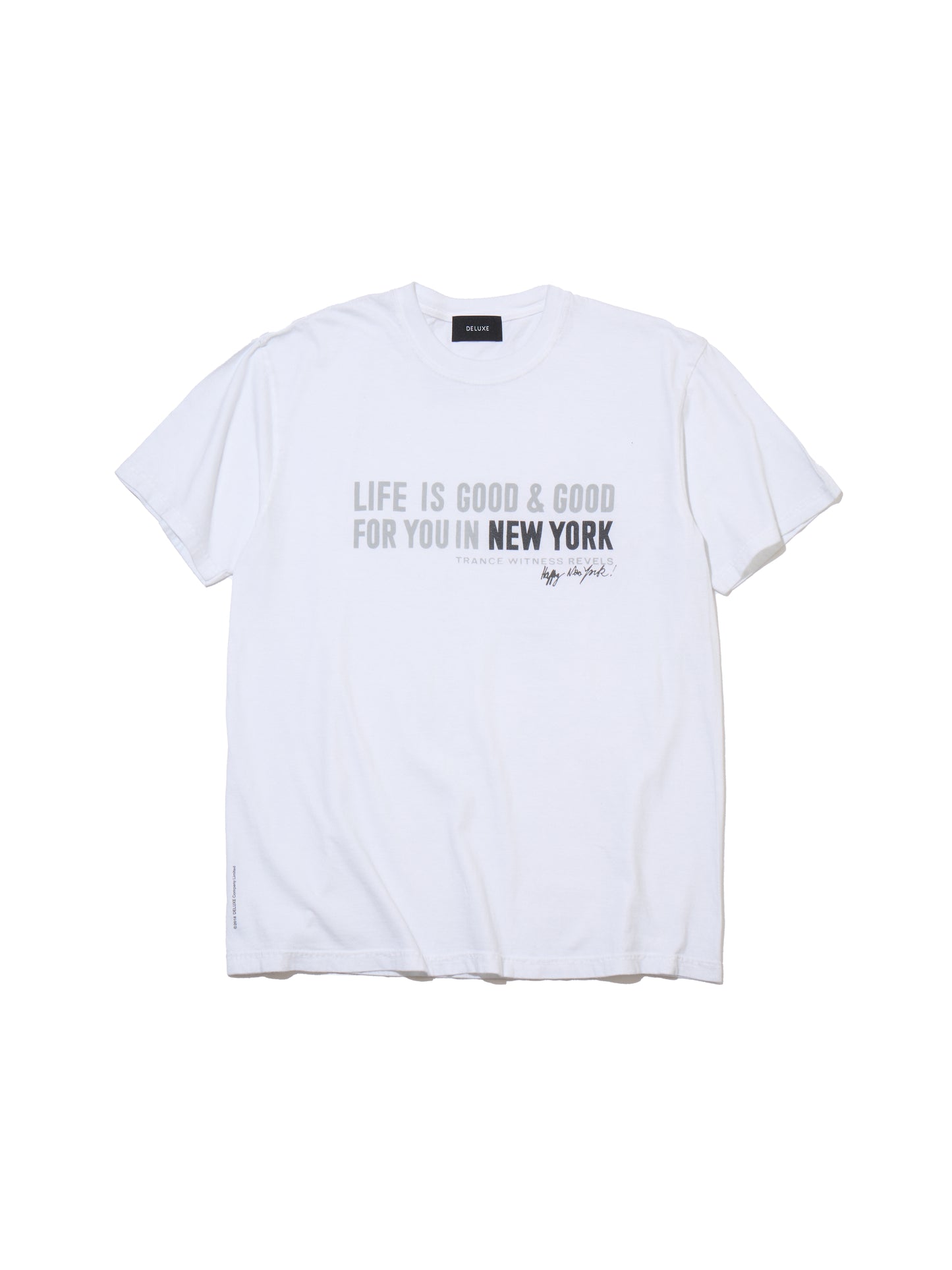 Happy New York TEE　WHITE