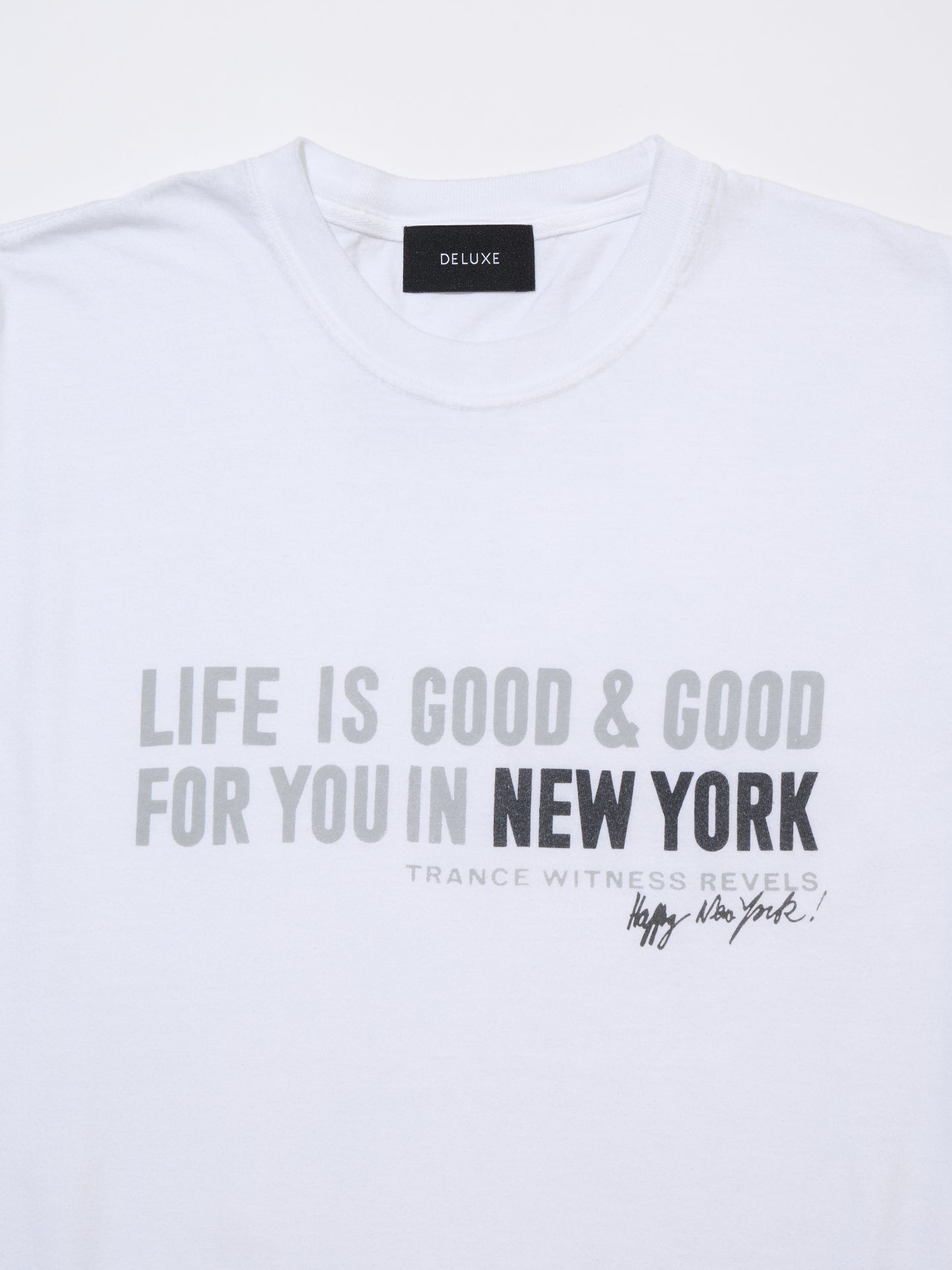 Happy New York TEE　WHITE