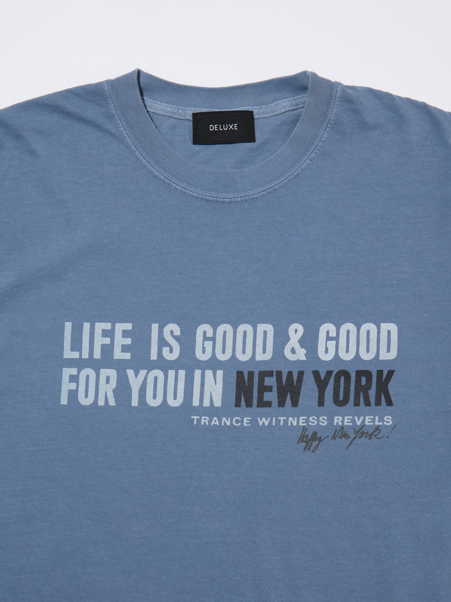 Happy New York TEE　BLUE