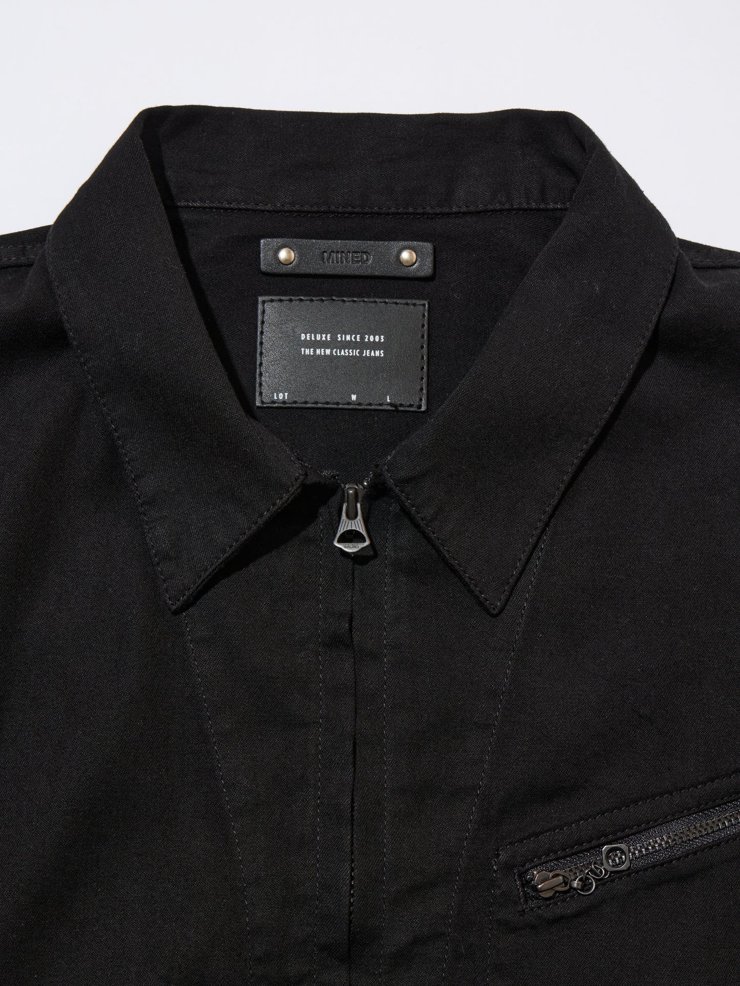 DELUXE x MINEDENIM COVER JKT BLACK