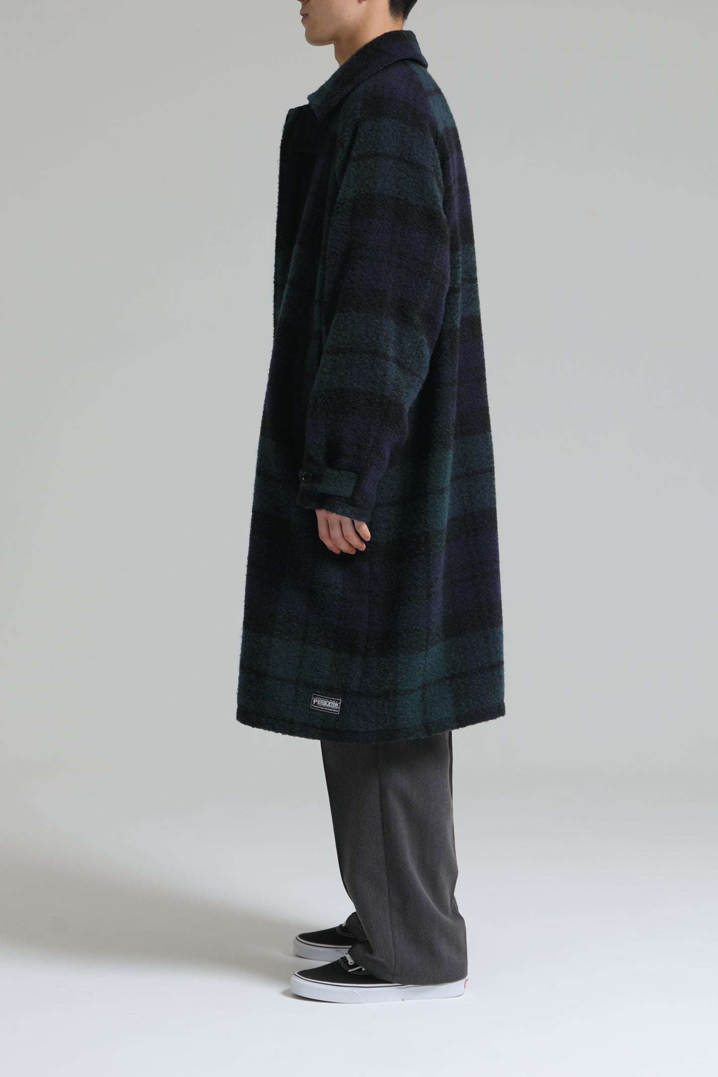 DELUXE x PENDLETON COAT BLACK x GREEN