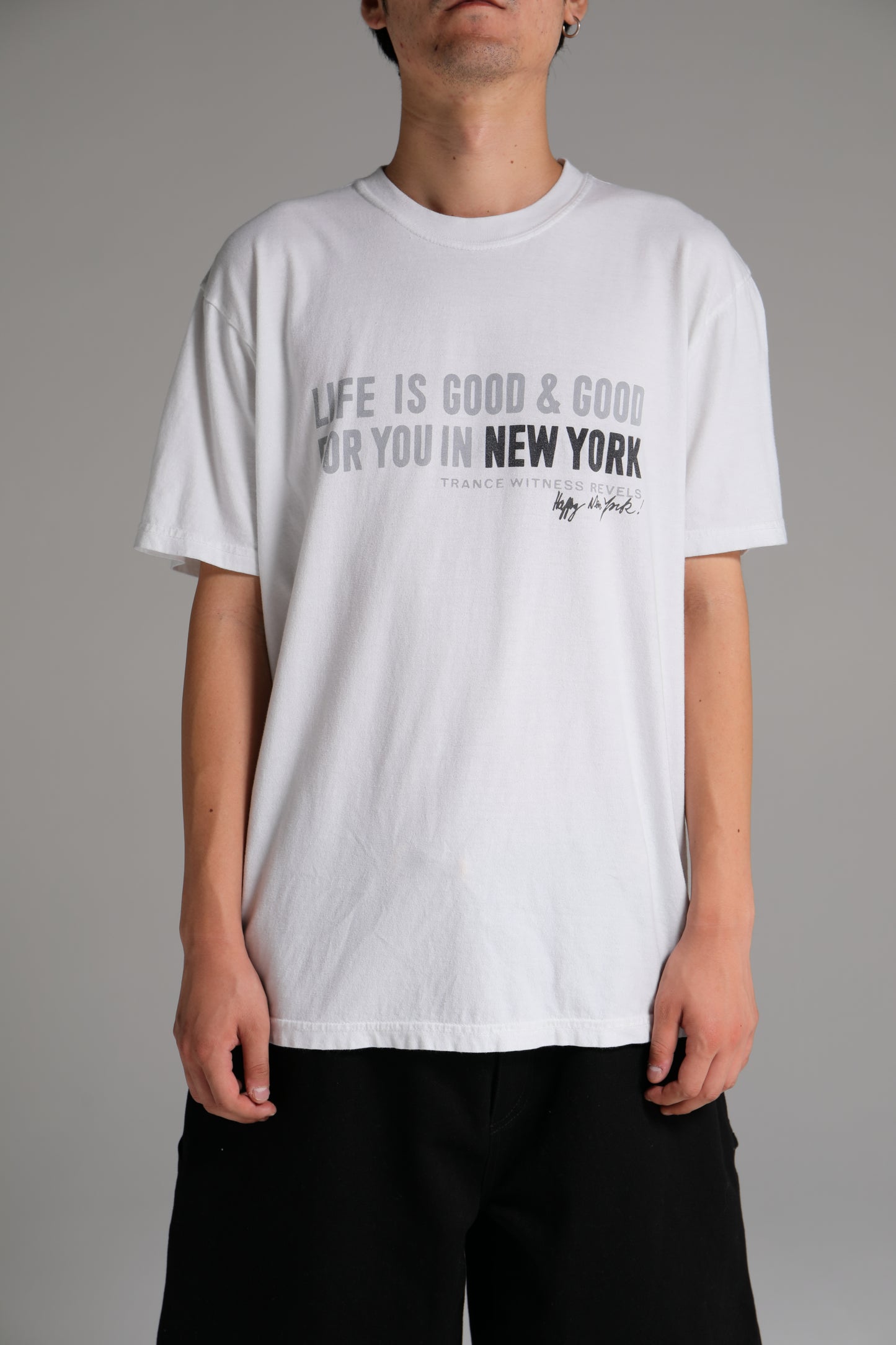 Happy New York TEE　WHITE
