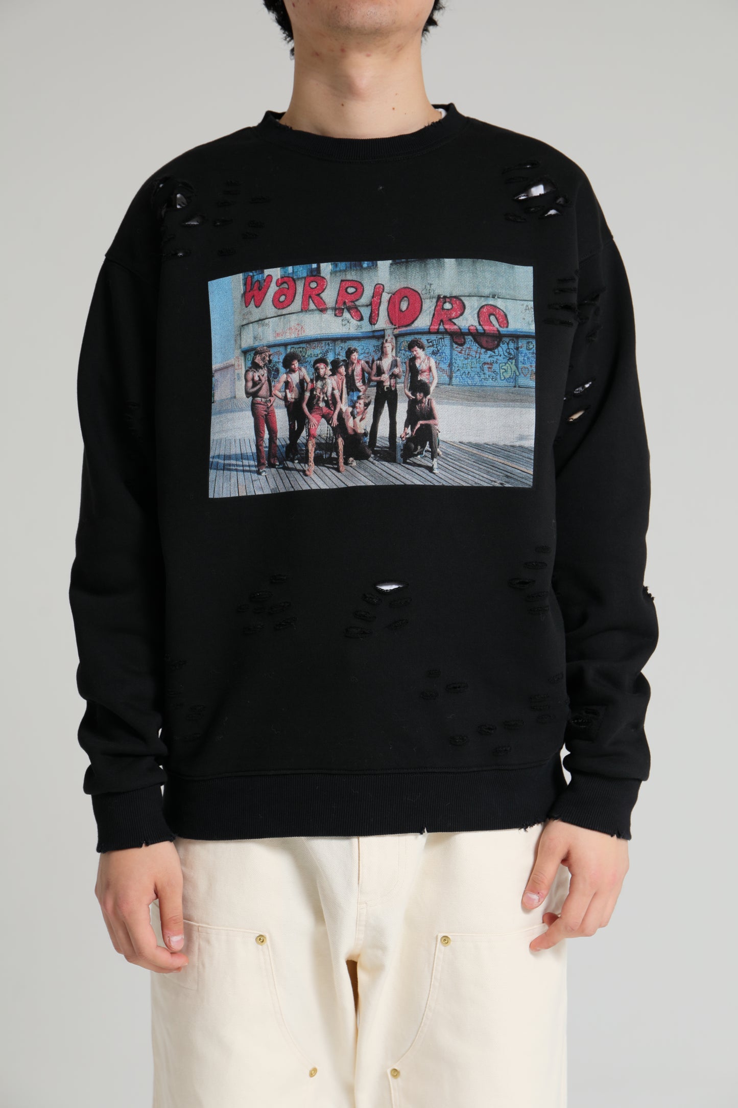 DELUXE x THE Warriors Photo CREW BLACK