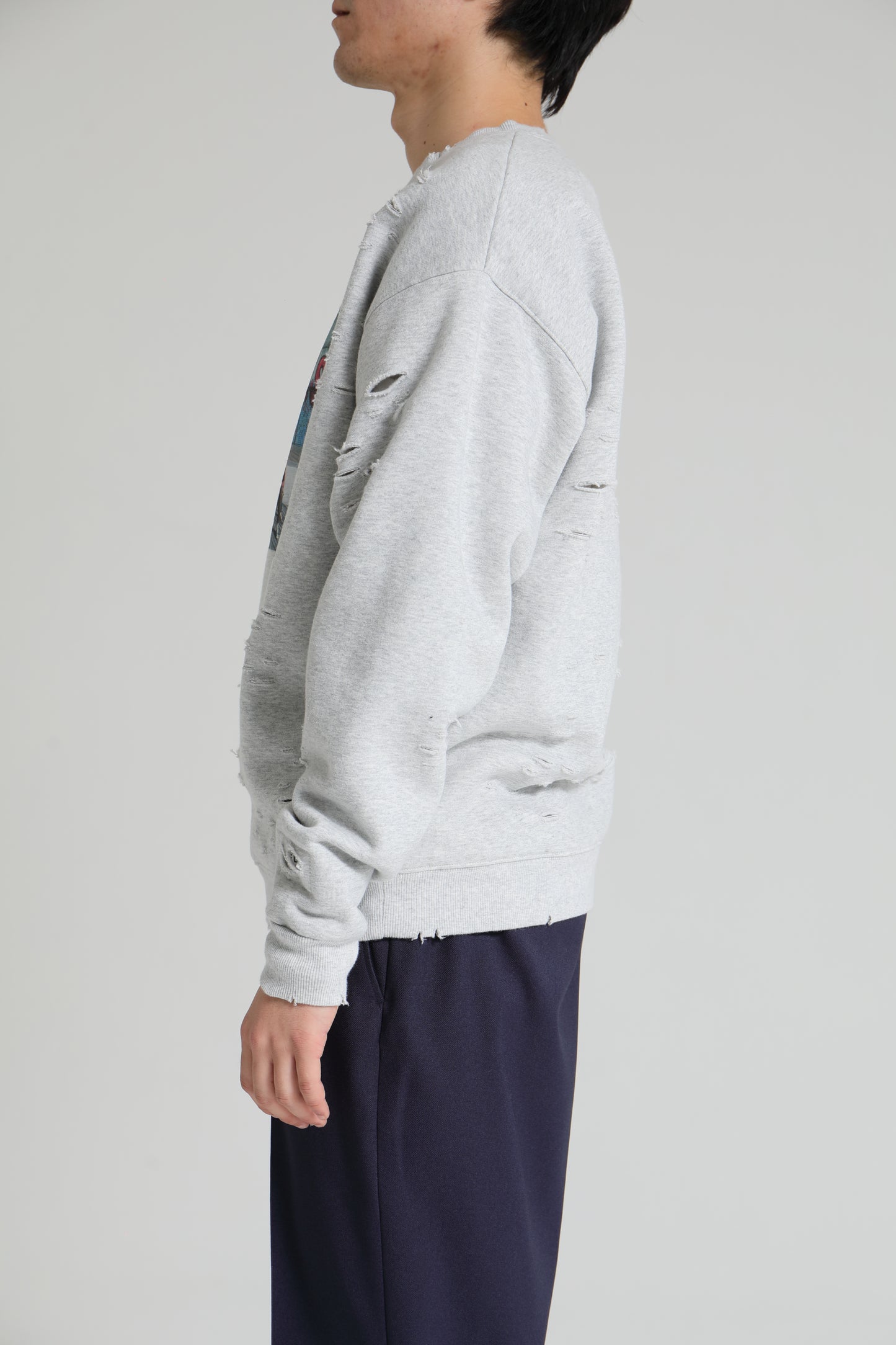 DELUXE x THE Warriors Photo CREW GRAY