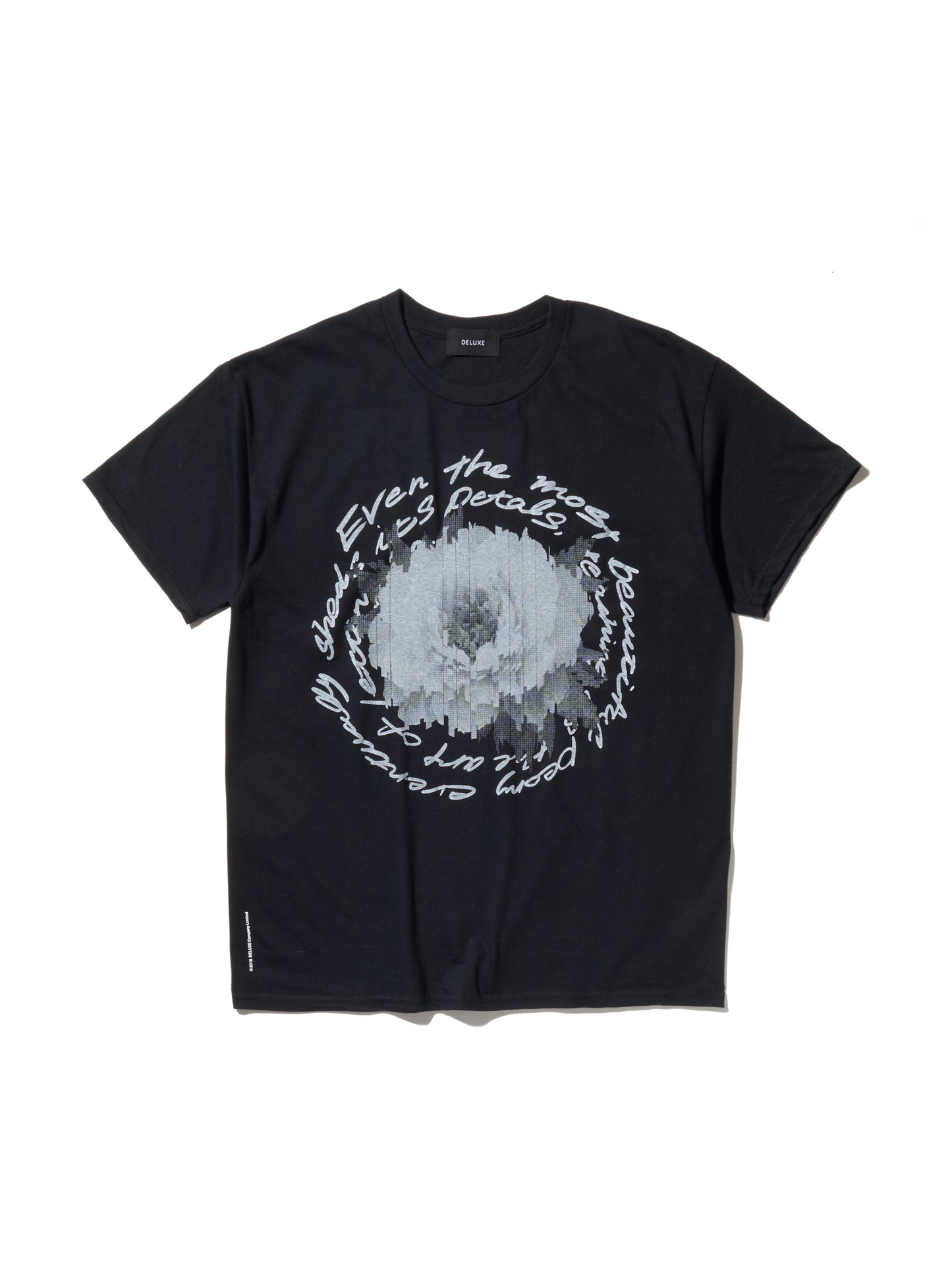DELUXE x Kosuke Kawamura Flower TEE BLACK