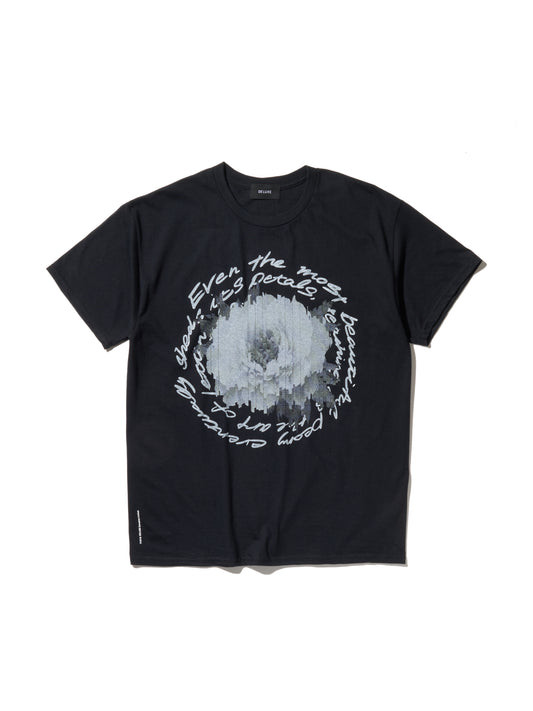 DELUXE x Kosuke Kawamura Flower TEE BLACK