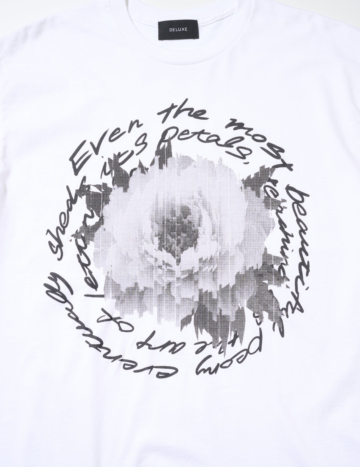 DELUXE x Kosuke Kawamura Flower TEE WHITE