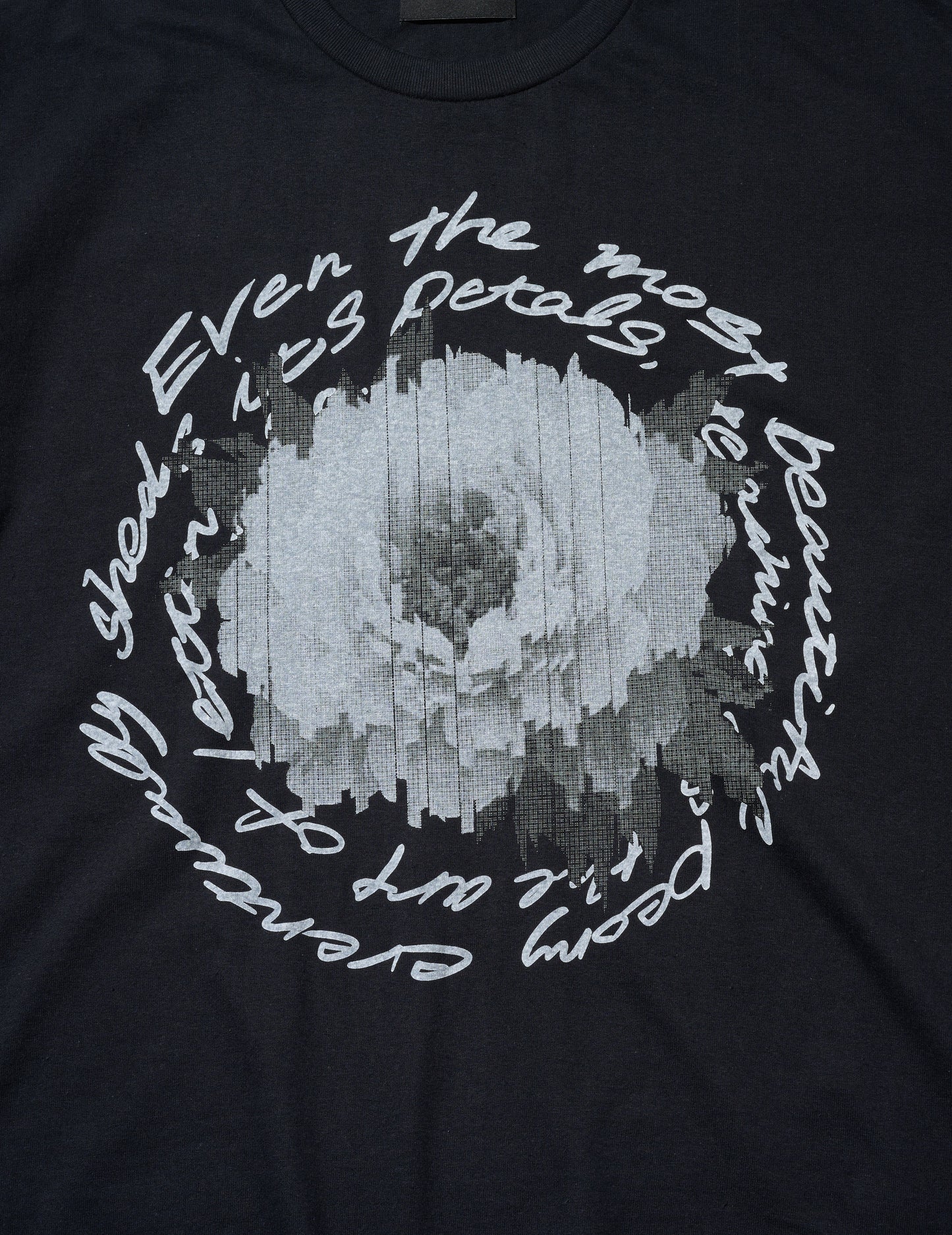 DELUXE x Kosuke Kawamura Flower TEE BLACK