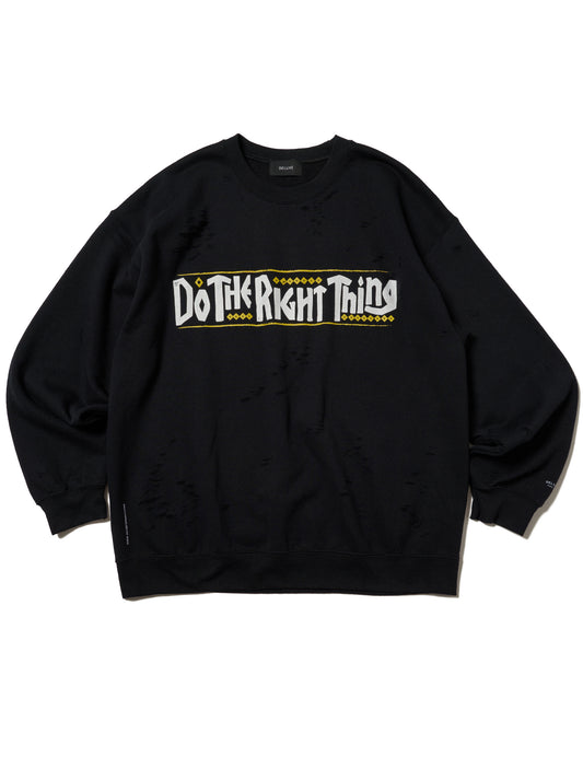 Do the right thing x DELUXE CREW BLACK