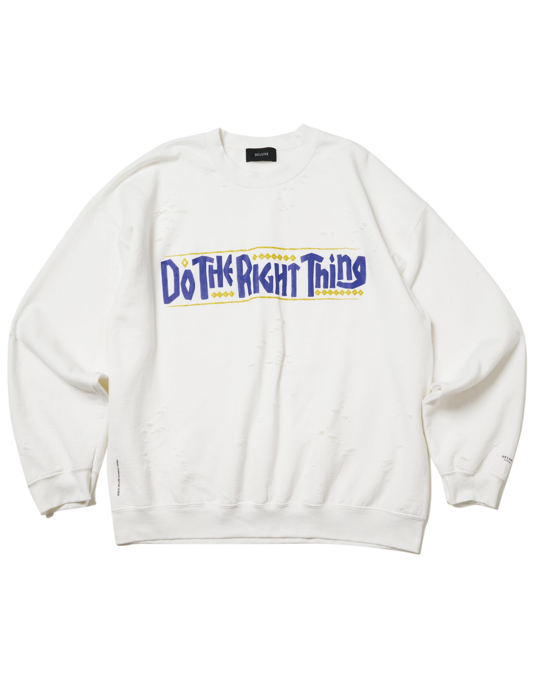 Do the right thing x DELUXE CREW WHITE