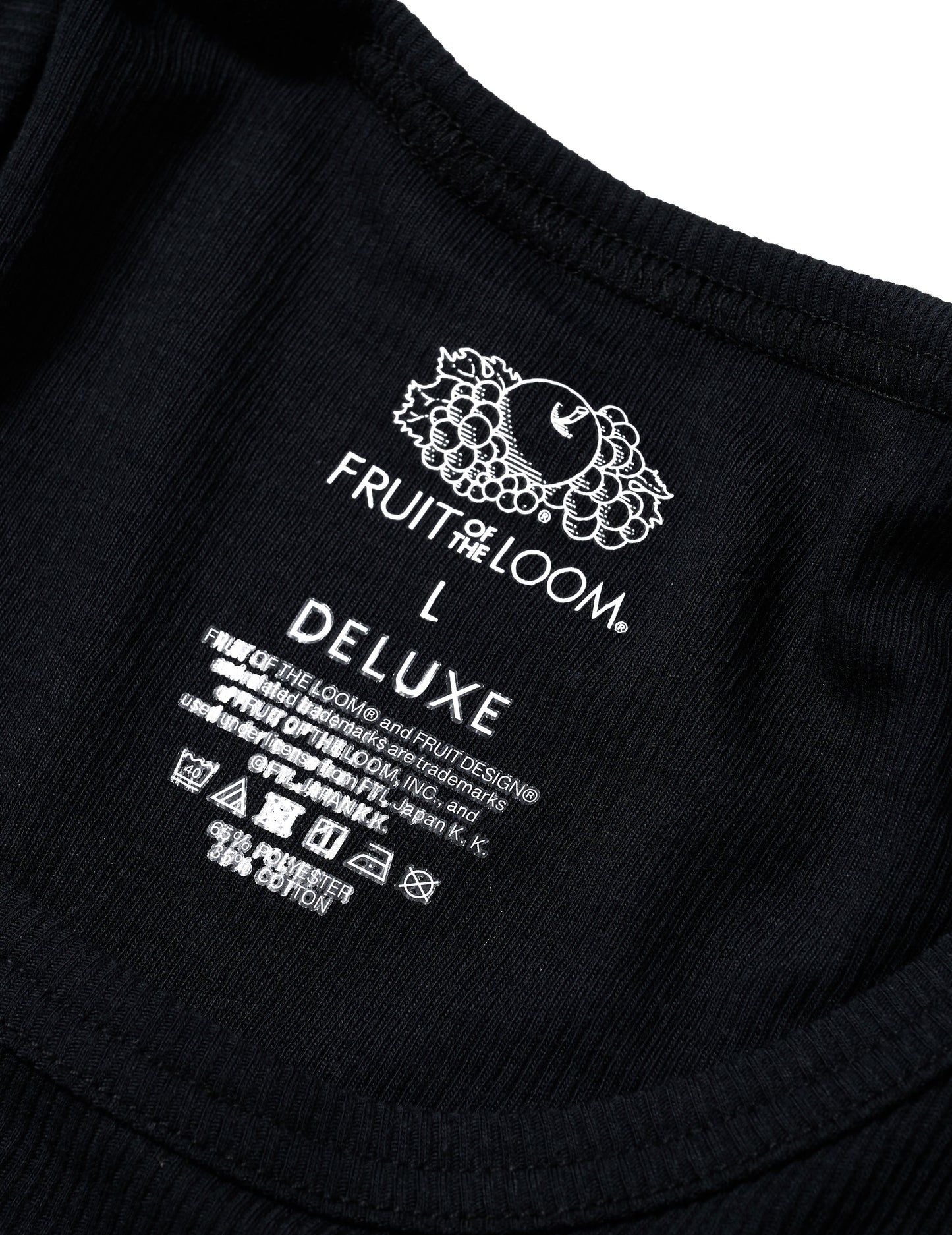 DELUXE x FRUIT OF THE ROOM PACK TANK BLACK