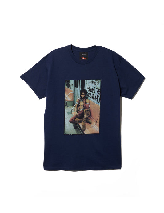 DELUXE x THE Warriors Photo TEE NAVY