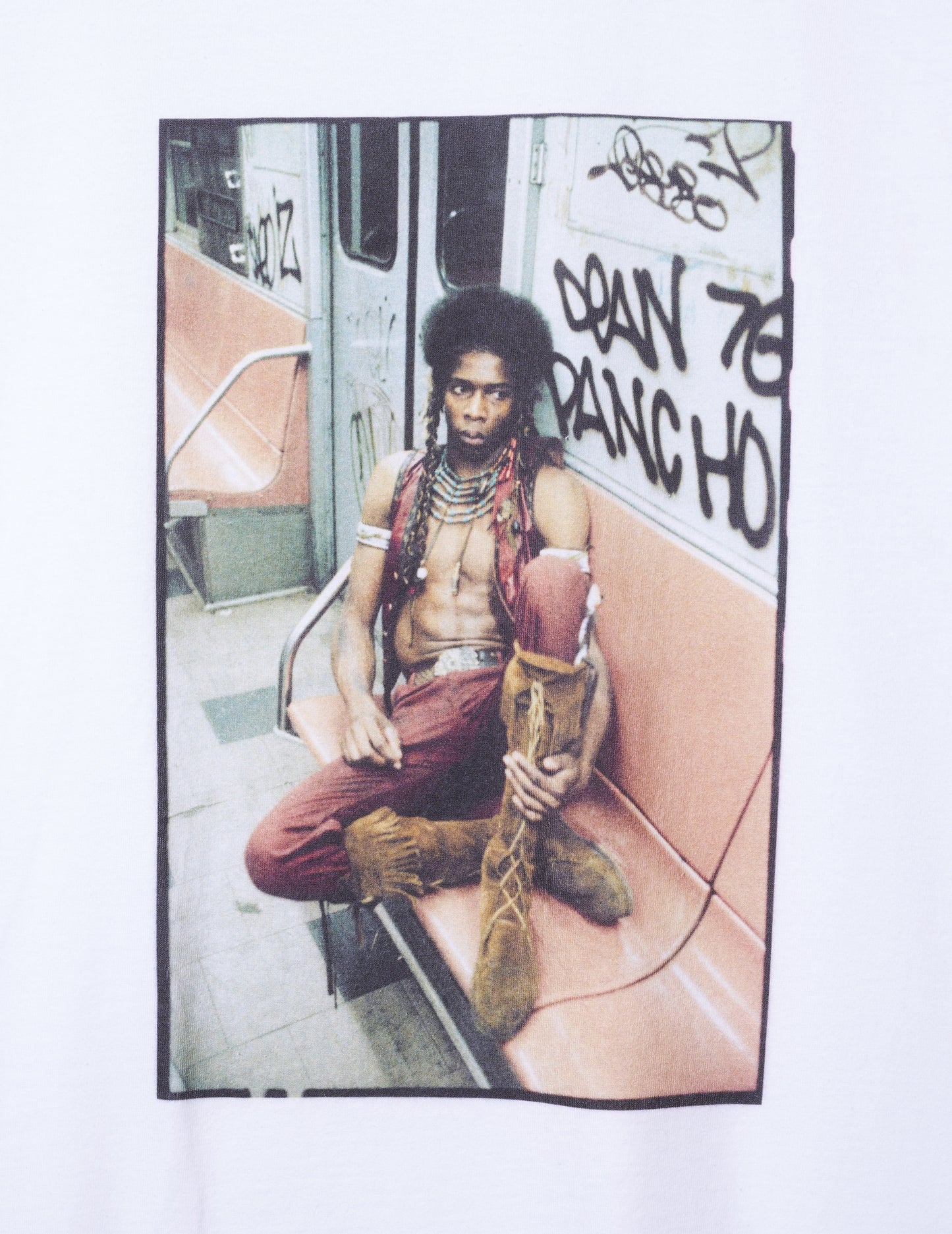DELUXE x THE Warriors Photo TEE WHITE