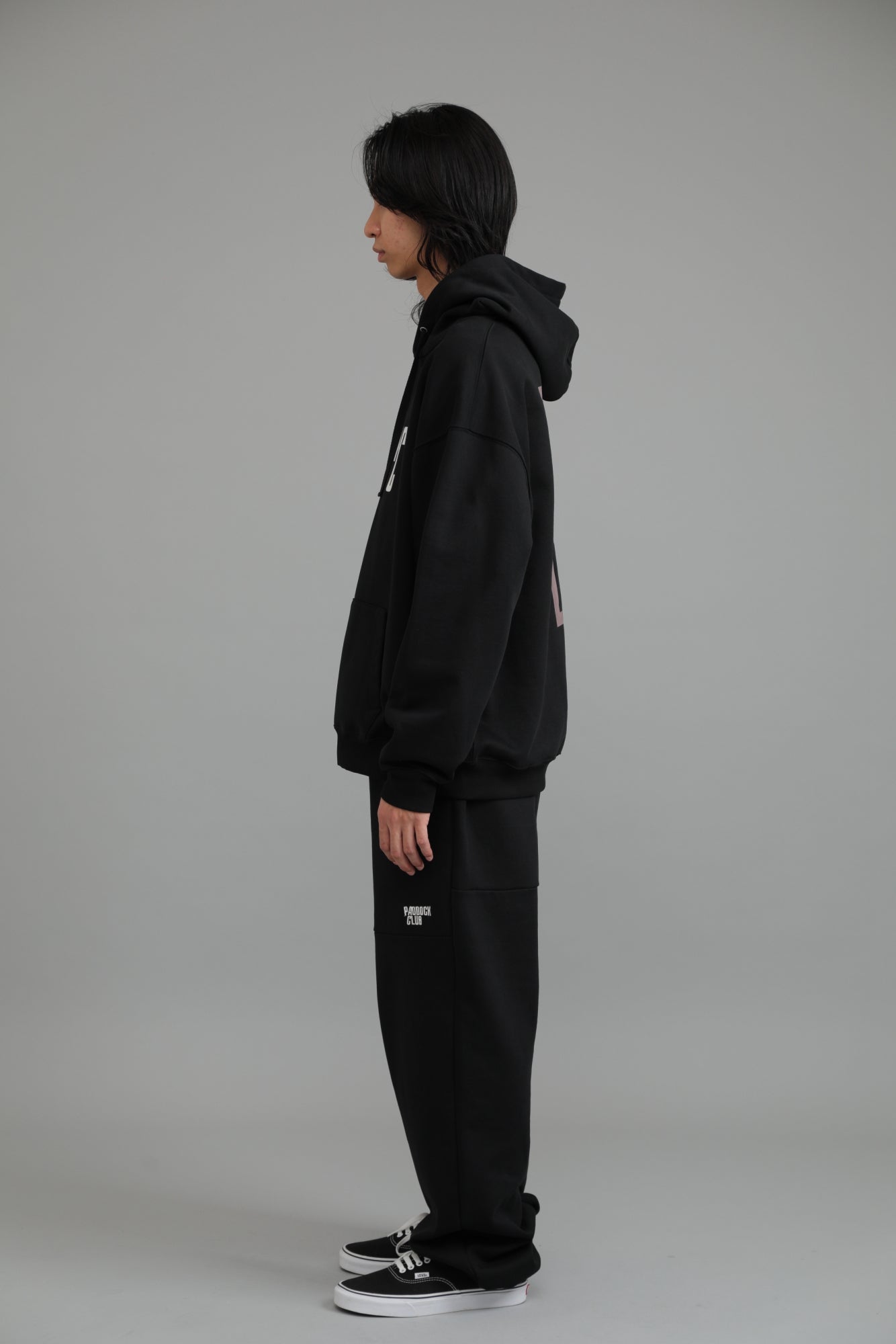 PC EMBLEM HOODY　BLACK