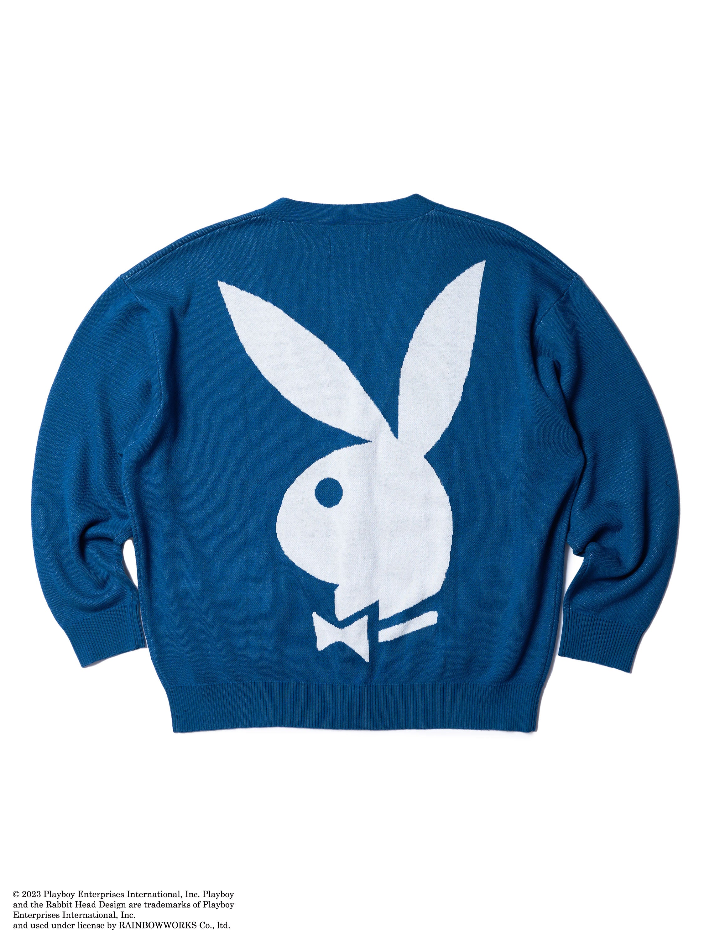 PLAYBOY x DELUXE CARDIGAN BLUE – DELUXE2003