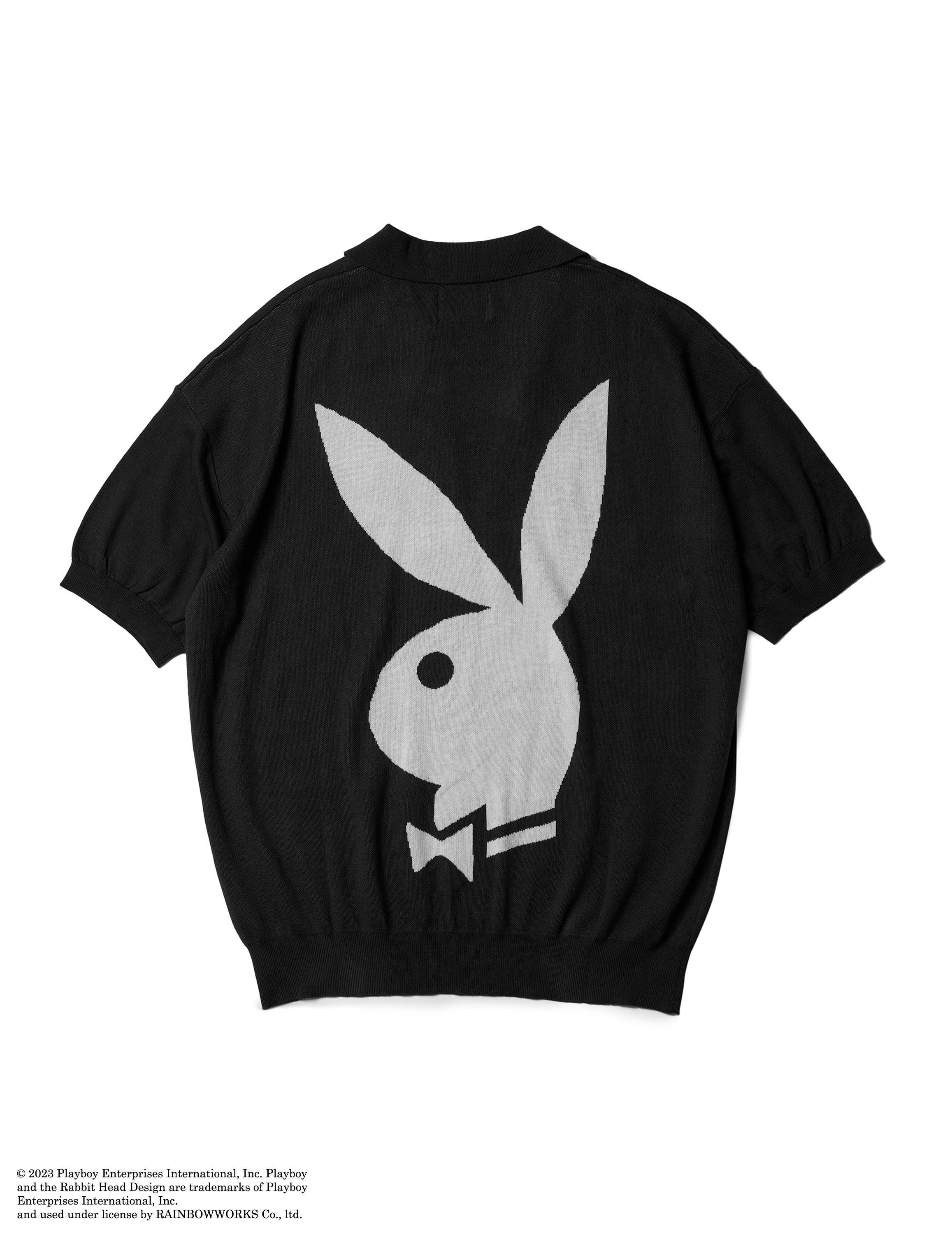 Supreme authentic X Playboy Polo t shirt size Medium black